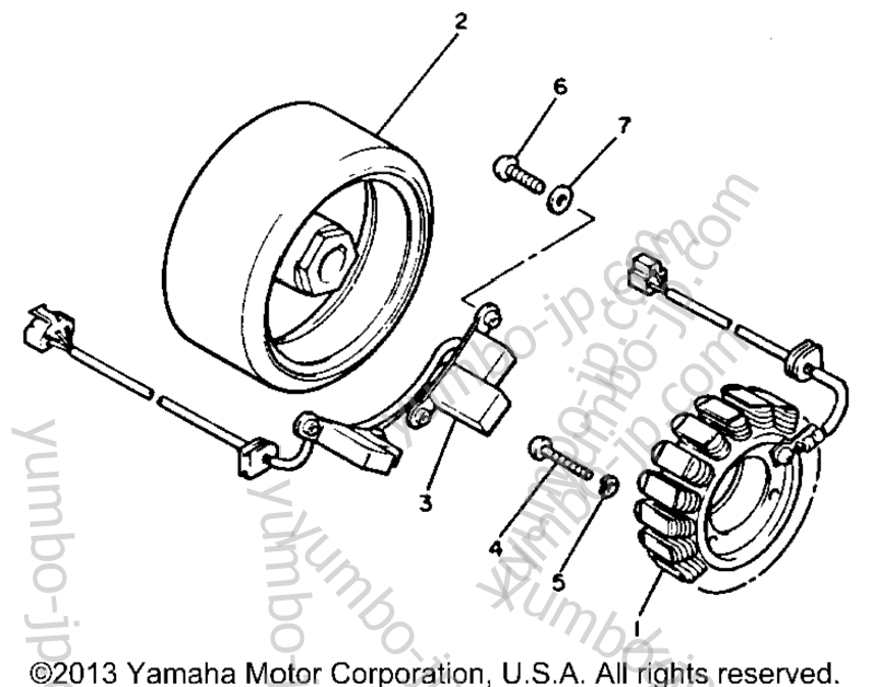 GENERATOR для мотоциклов YAMAHA XVZ12TK 1983 г.