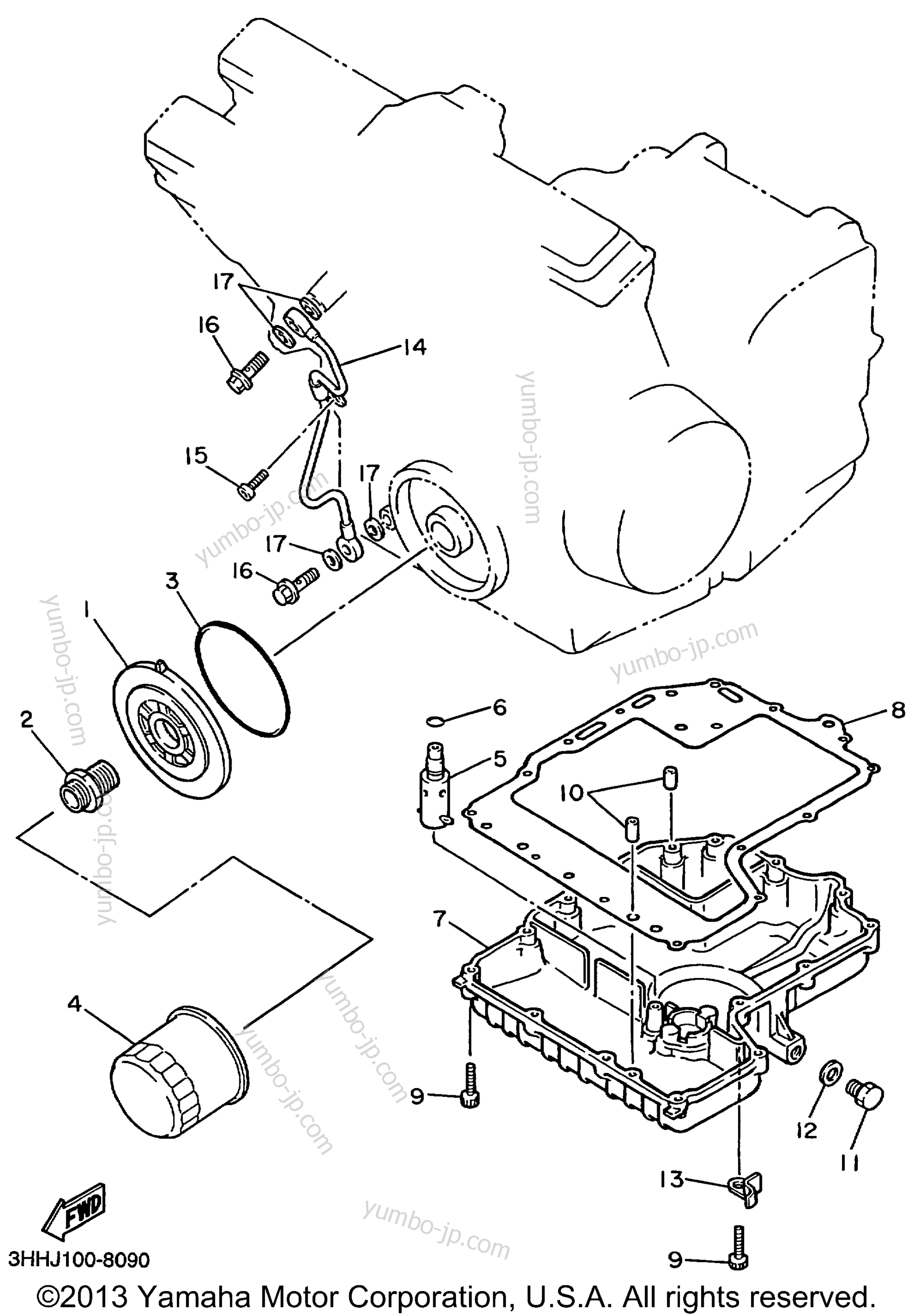 OIL COOLER для мотоциклов YAMAHA FZR600RL 1999 г.