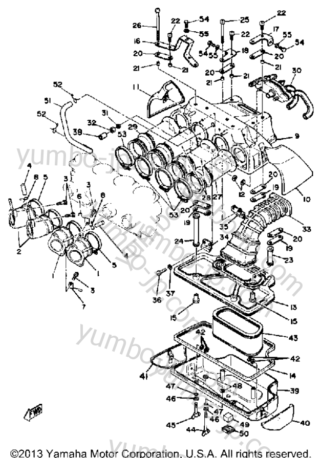 Intake для мотоциклов YAMAHA XS1100SG 1980 г.