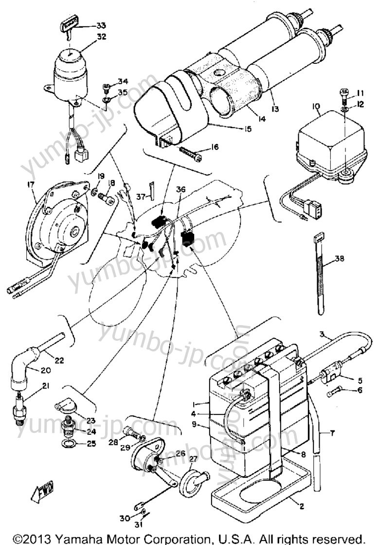 Electrical для мотоциклов YAMAHA R3 1969 г.