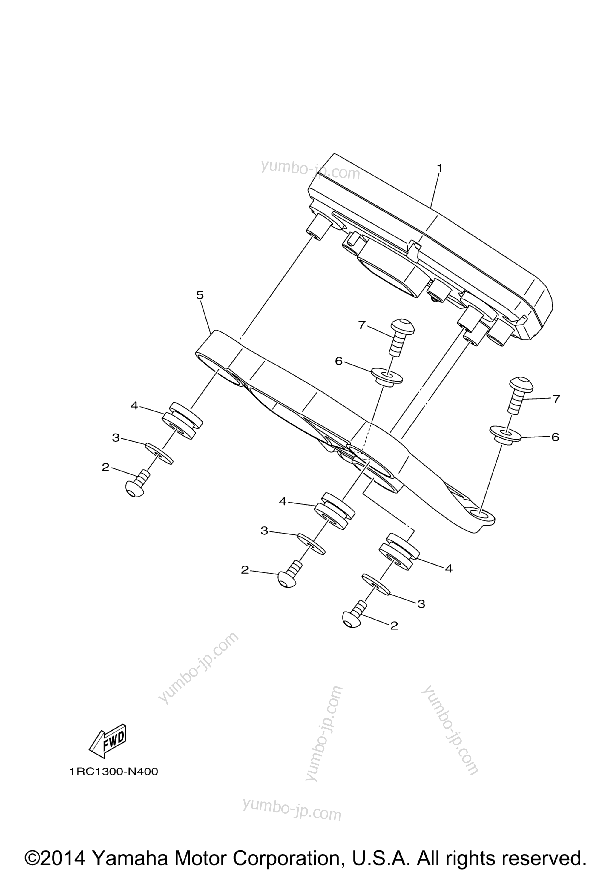 METER for motorcycles YAMAHA FZ09 (FZ09EGY) 2014 year