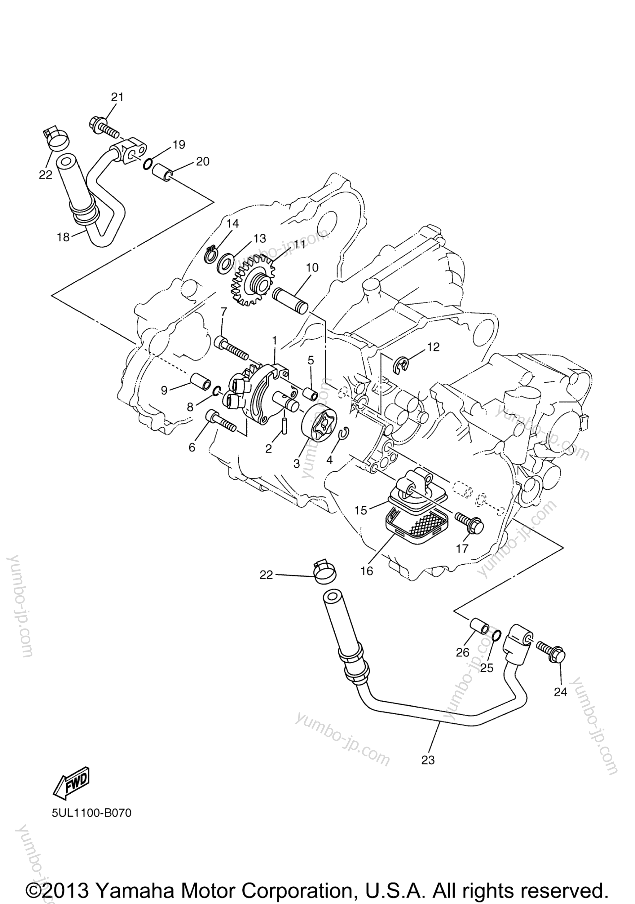 Масляный насос для мотоциклов YAMAHA YZ250F (YZ250FT) 2005 г.