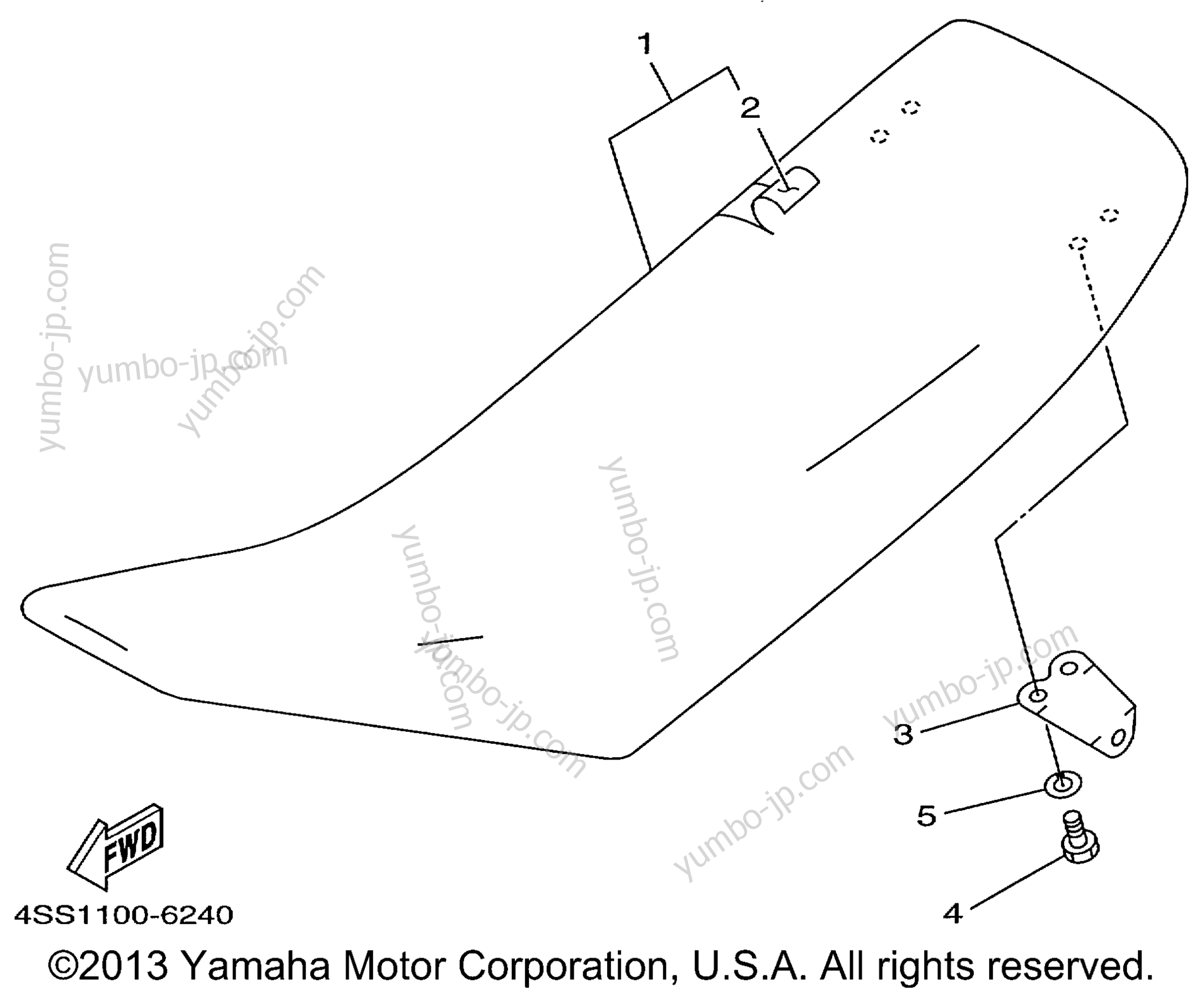 SEAT for motorcycles YAMAHA YZ125 (YZ125L1) 1999 year
