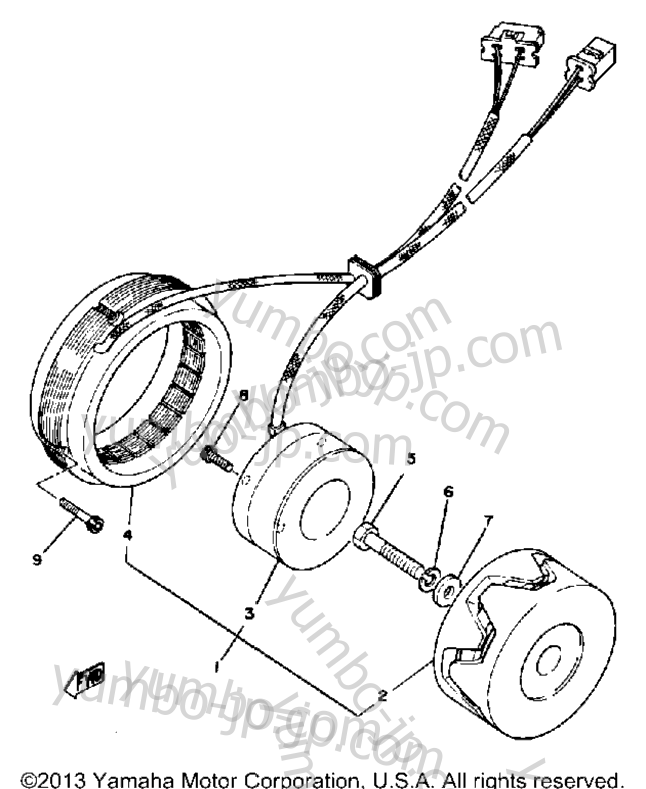 Ac Generator для мотоциклов YAMAHA XS1100SG 1980 г.