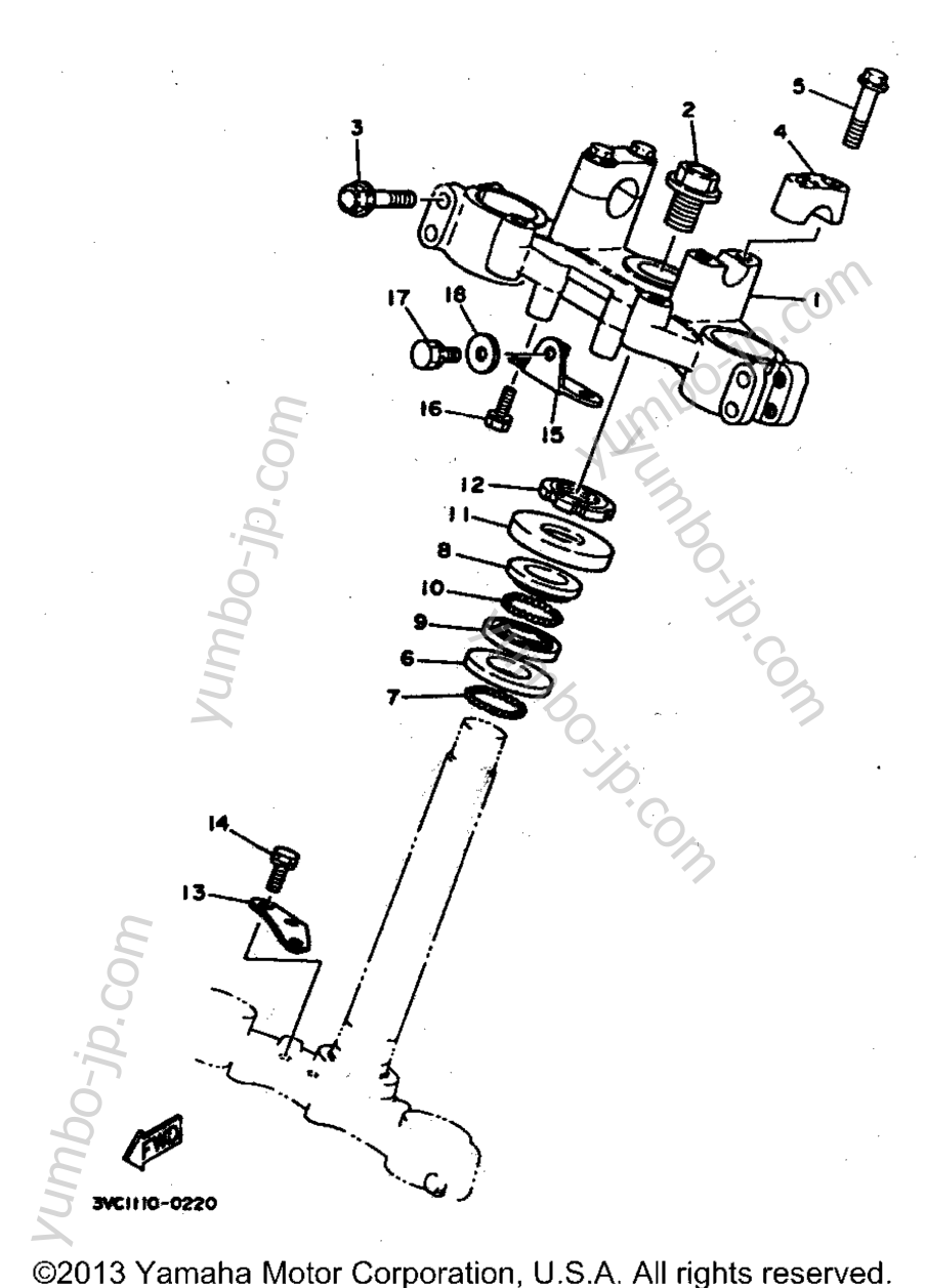 Steering для мотоциклов YAMAHA RT180G 1995 г.