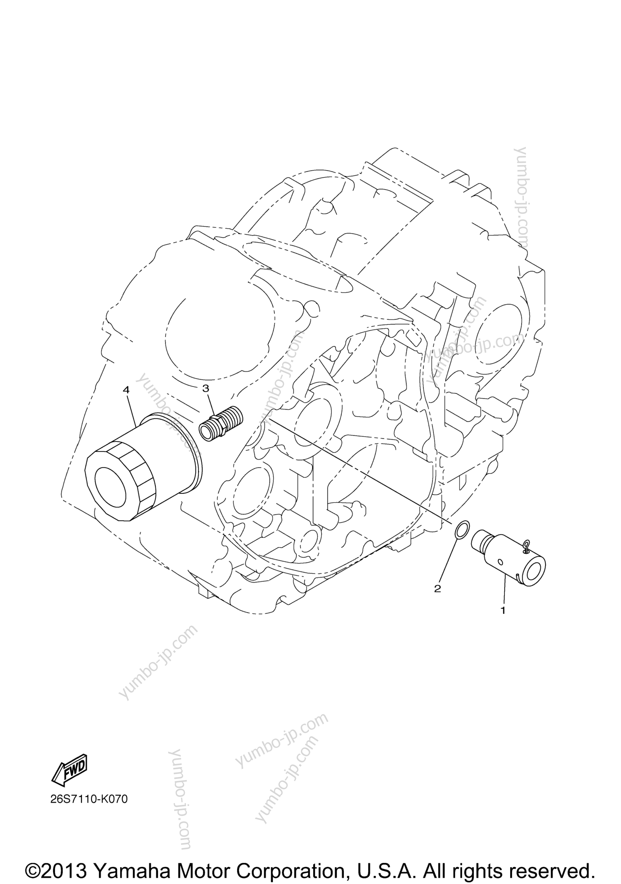 Oil Cleaner для мотоциклов YAMAHA V STAR 950 TOURER (XVS95CTDB) 2013 г.