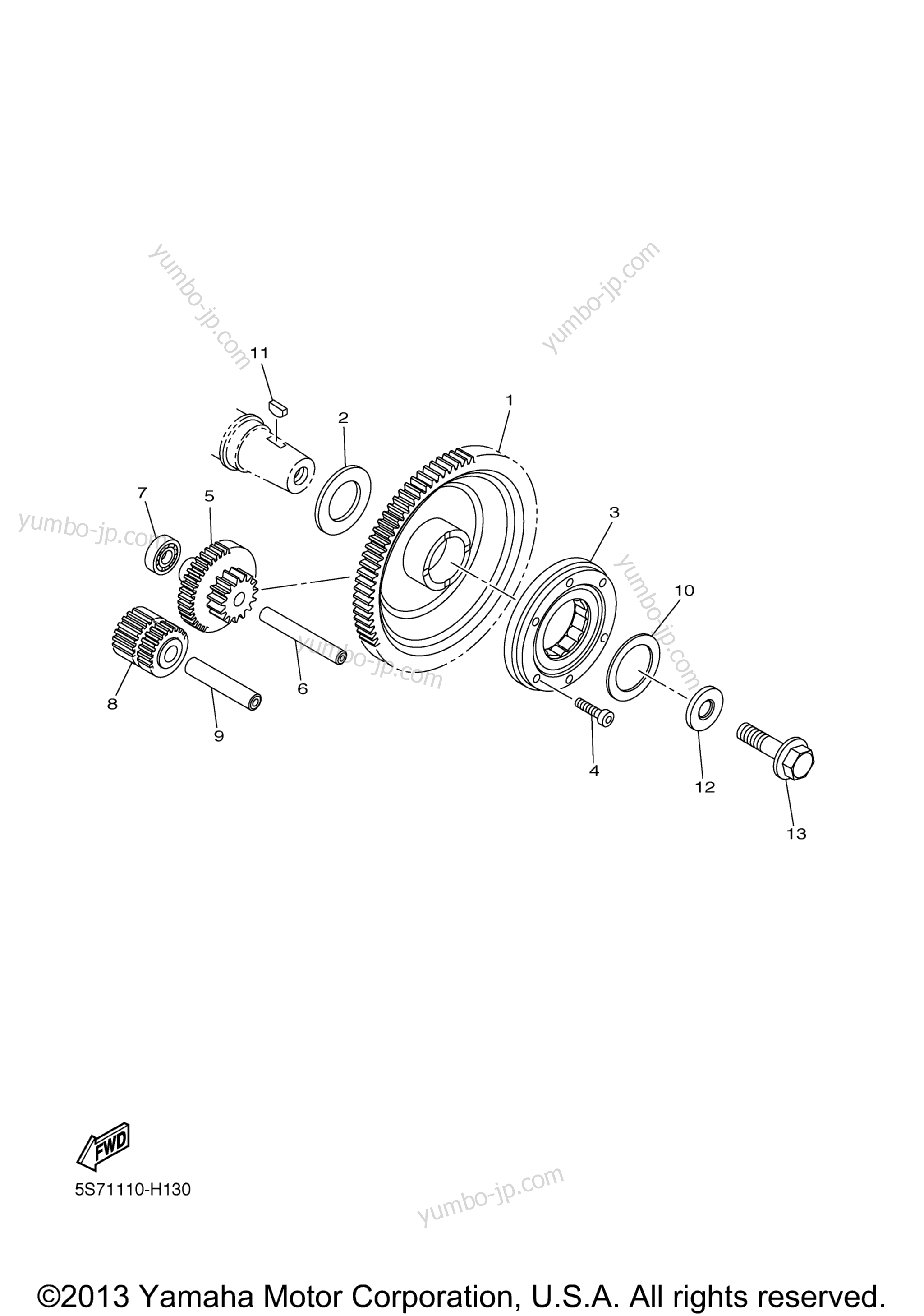 STARTER for motorcycles YAMAHA V STAR 950 (XVS95ER) 2014 year