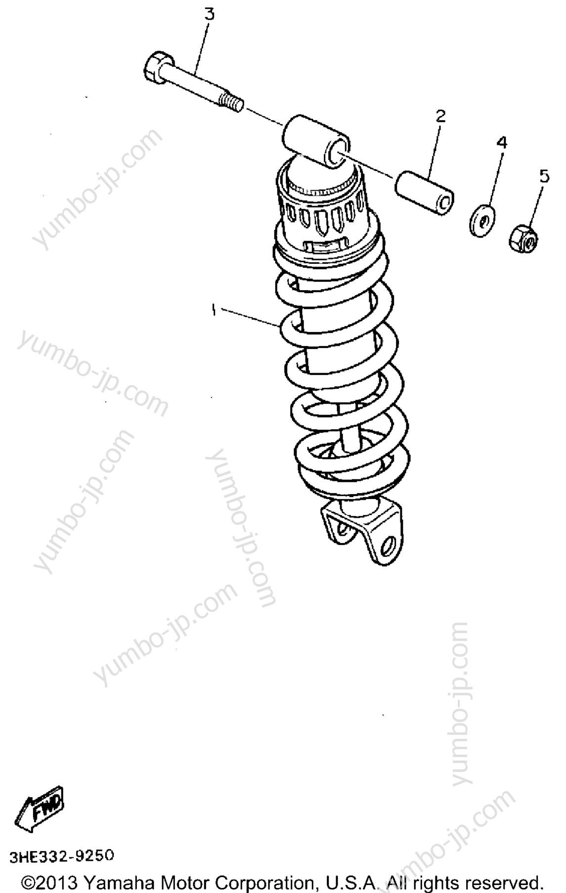 Rear Suspension для мотоциклов YAMAHA FZR600RFC 1994 г.