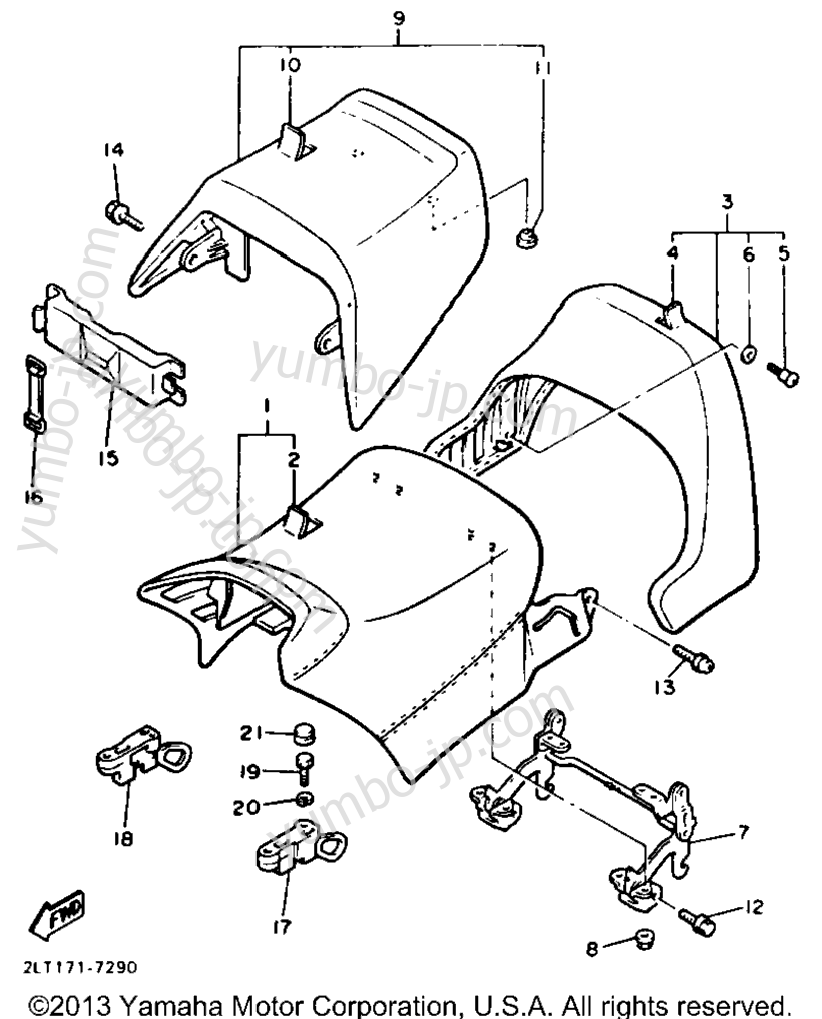 SEAT for motorcycles YAMAHA V-MAX 1200 (VMX12A) 1990 year