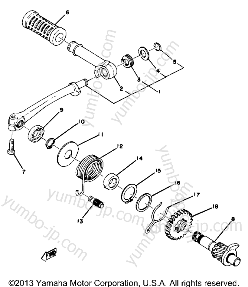 Starter Yz80d E для мотоциклов YAMAHA YZ80D 1977 г.