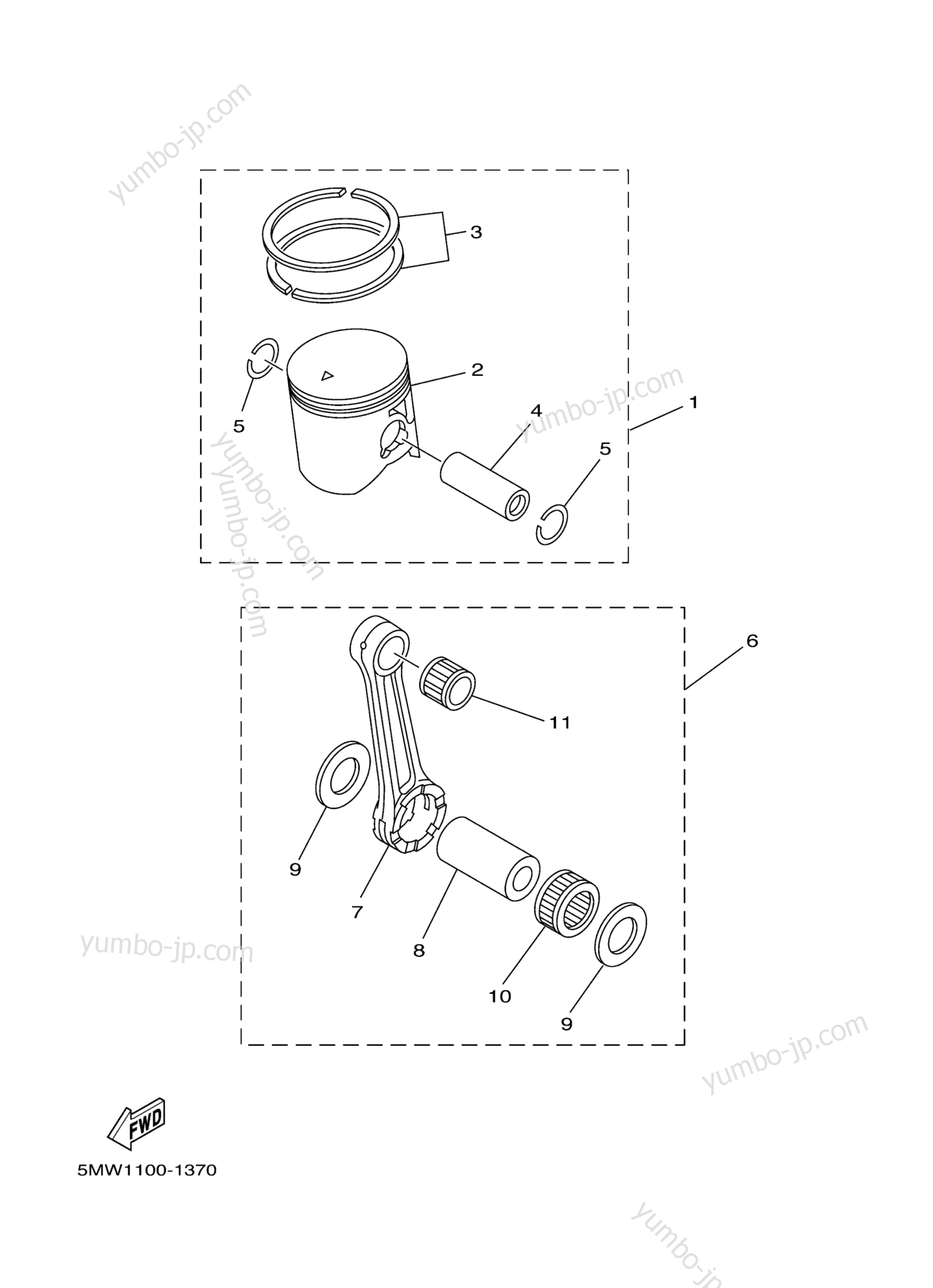 Optional Parts 1 для мотоциклов YAMAHA YZ250 (YZ250W1) 2007 г.