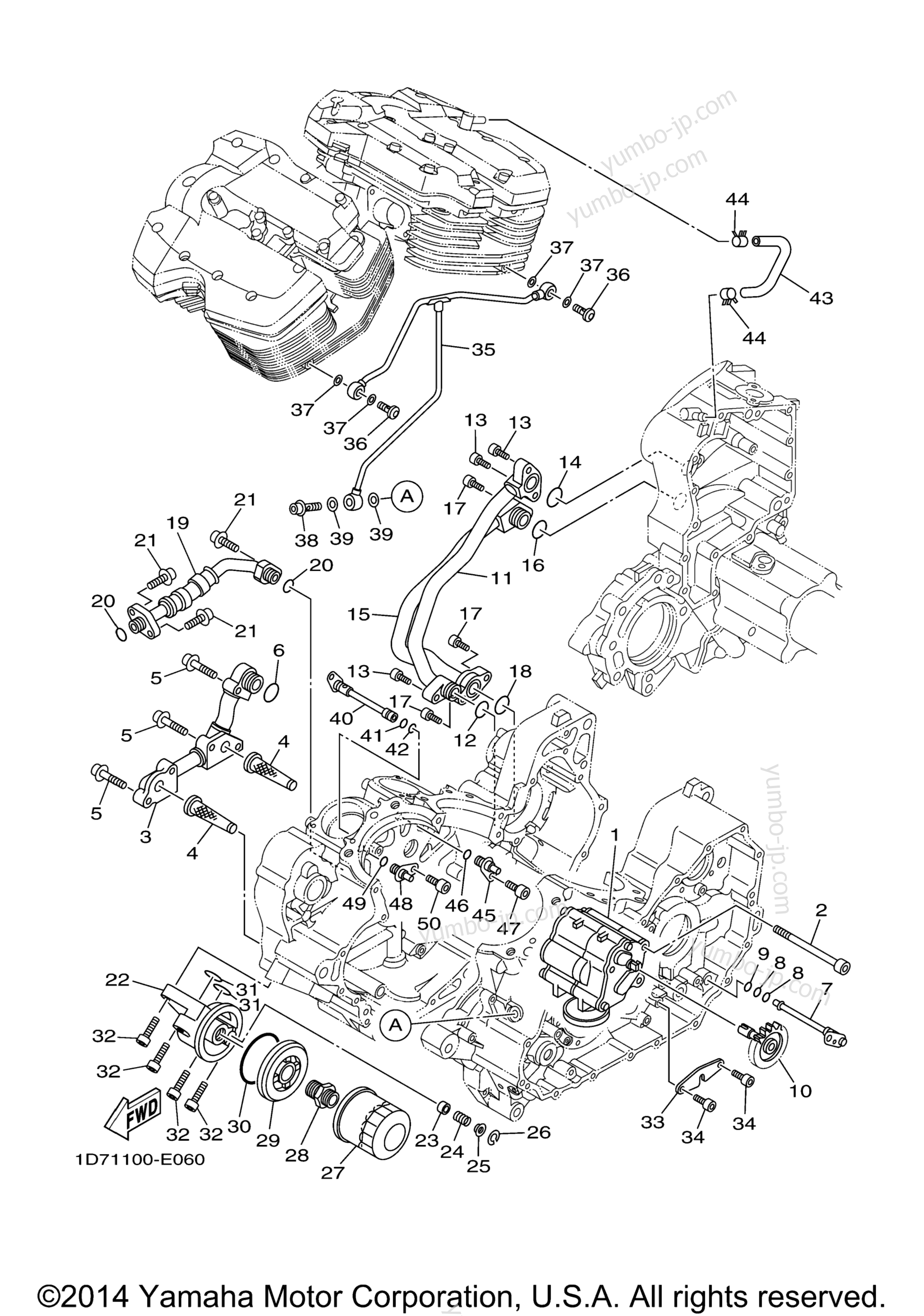 OIL PUMP for motorcycles YAMAHA ROADLINER S (XV19SEL) 2014 year