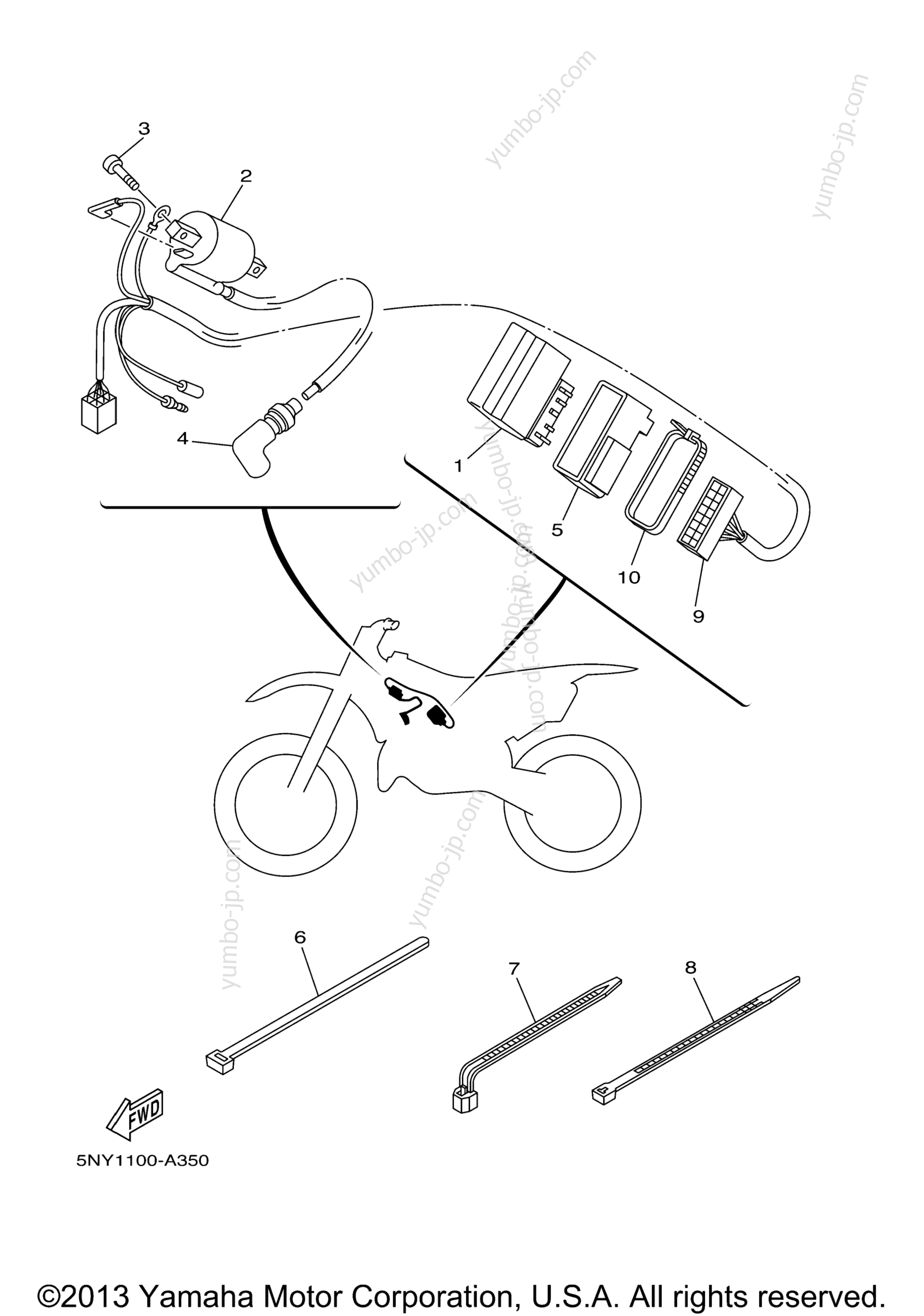 Electrical 1 для мотоциклов YAMAHA YZ125 (YZ125R) 2003 г.