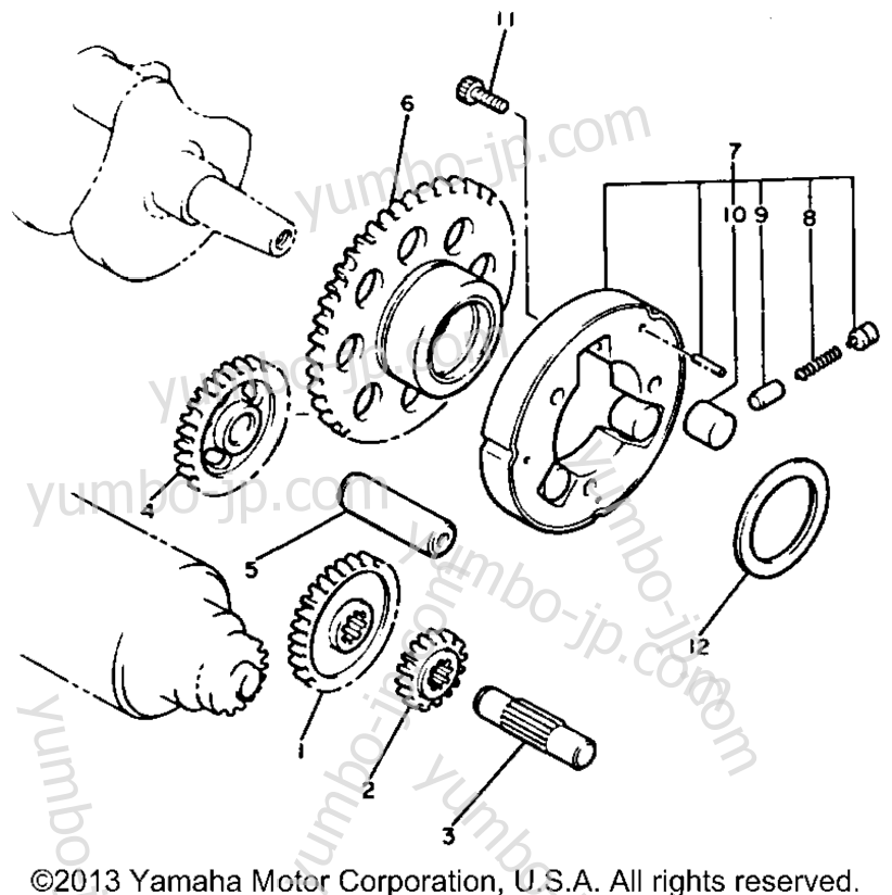 STARTER CLUTCH для мотоциклов YAMAHA XVZ12TK 1983 г.