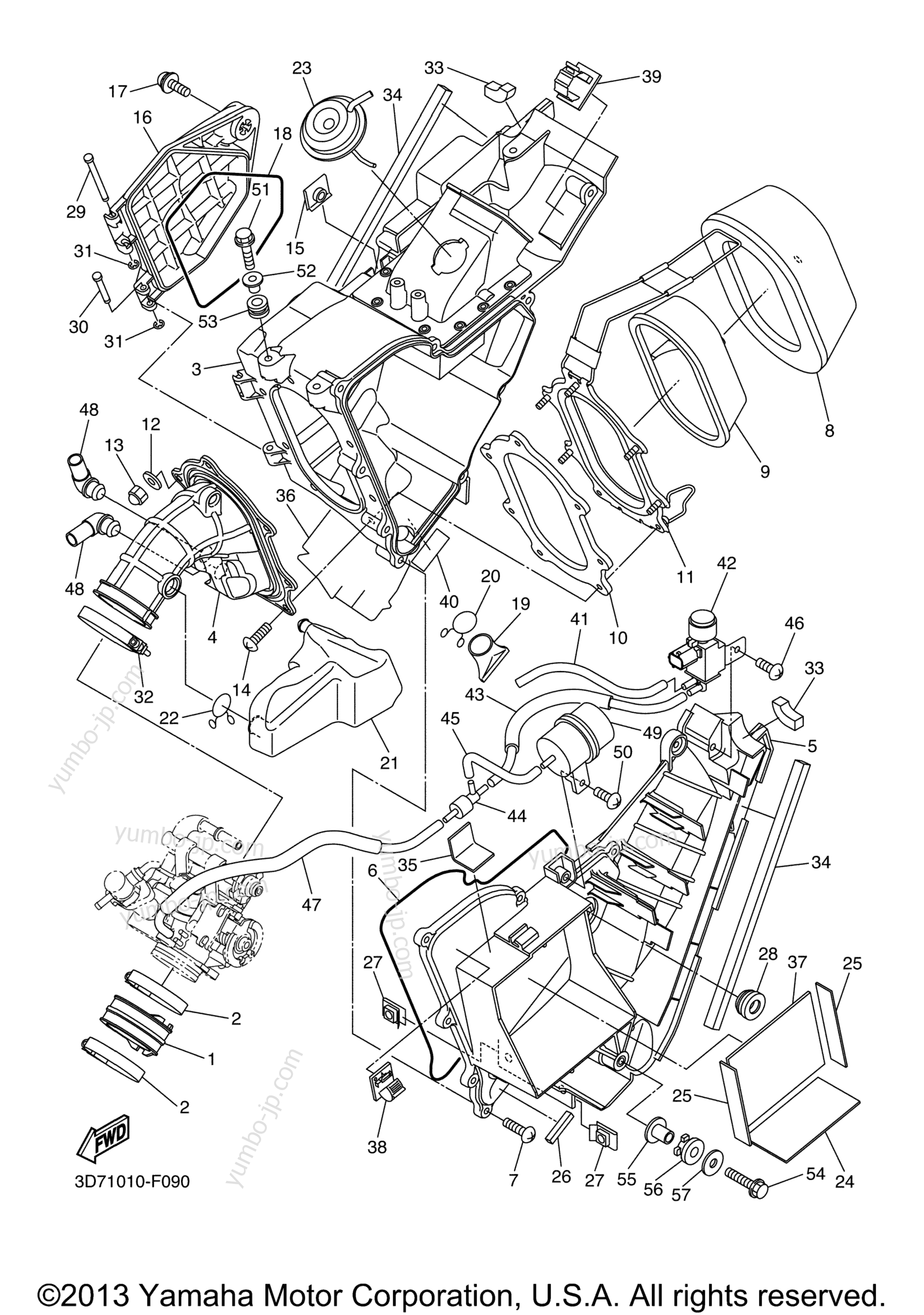 Intake для мотоциклов YAMAHA WR250X (WR25XXCL) CA 2008 г.