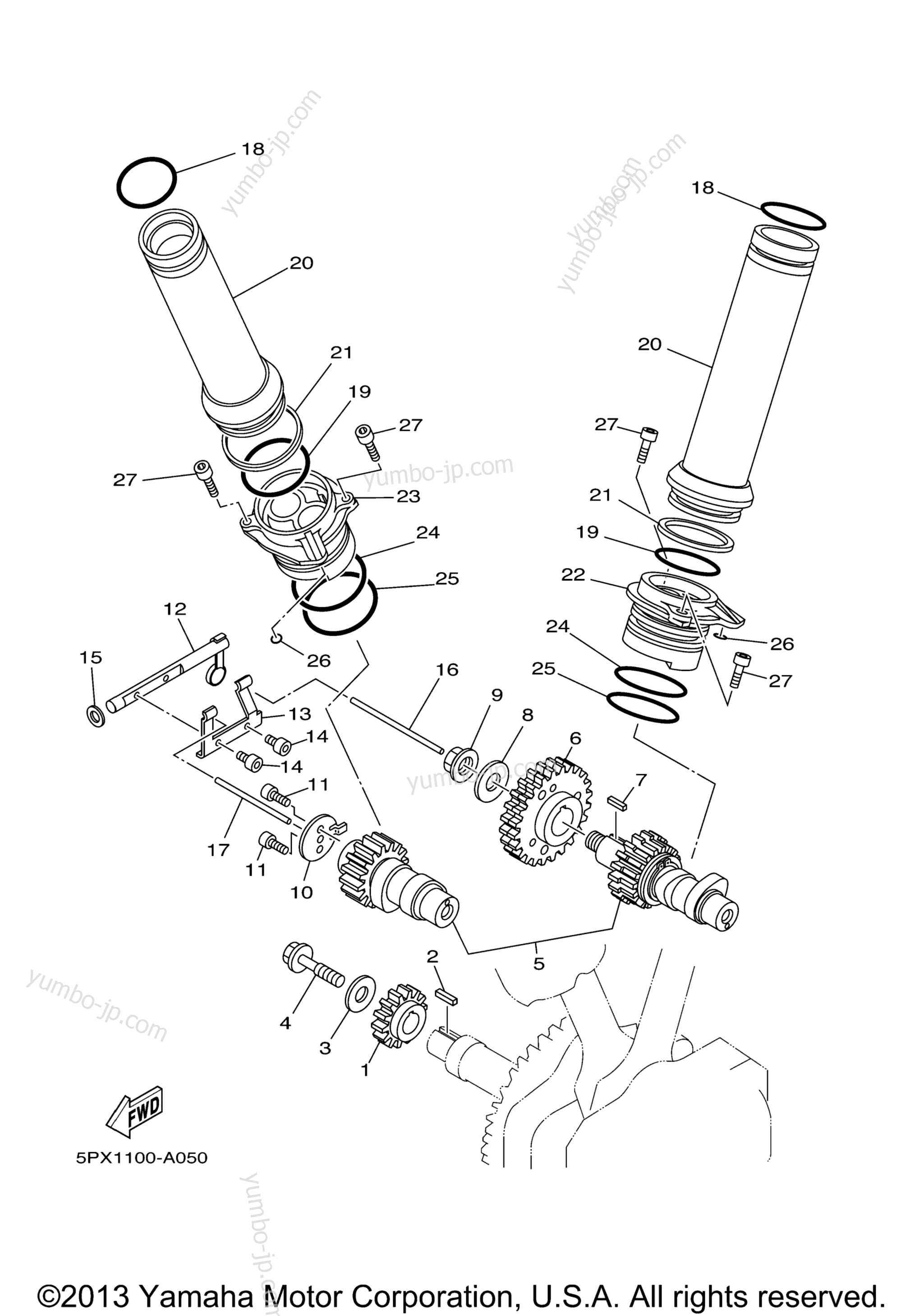 Camshaft Chain for motorcycles YAMAHA ROAD STAR (XV17AS) 2004 year