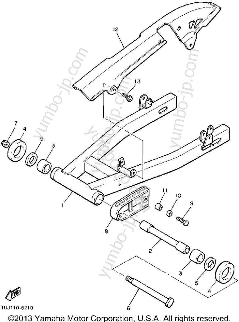 Swing Arm for motorcycles YAMAHA RADIAN (YX600W) 1989 year