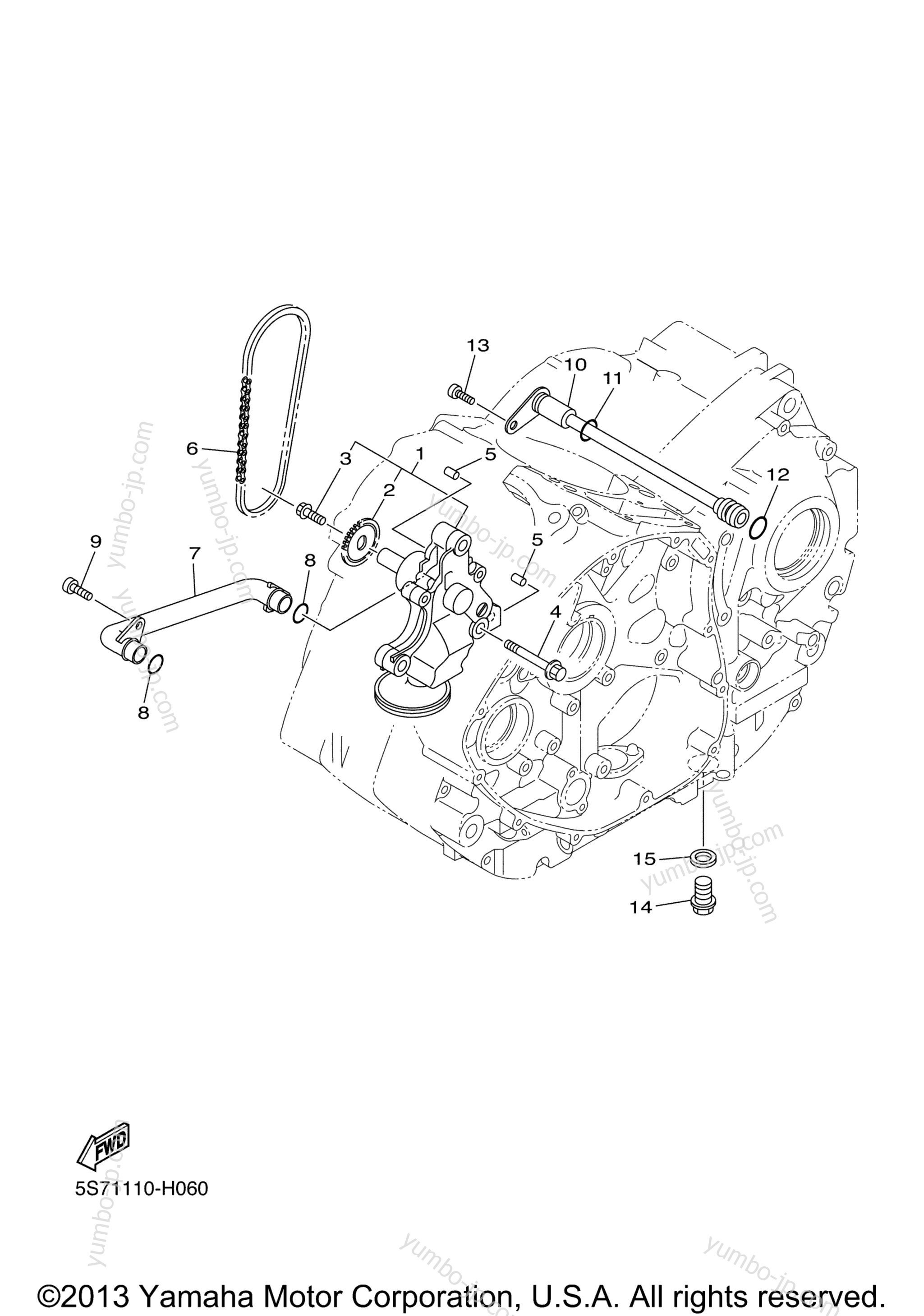 OIL PUMP for motorcycles YAMAHA V STAR 950 (XVS95ER) 2014 year