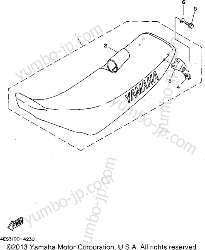 SEAT для мотоциклов YAMAHA YZ80F1 1994 г.