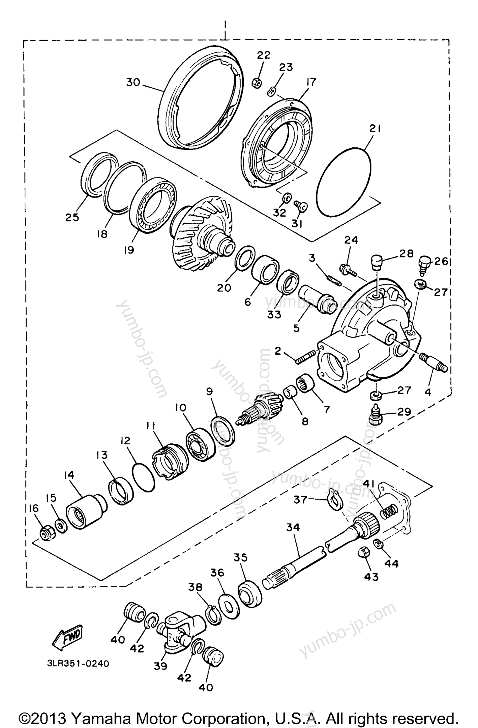 DRIVE SHAFT для мотоциклов YAMAHA V-MAX 1200 (VMX12K) 1998 г.