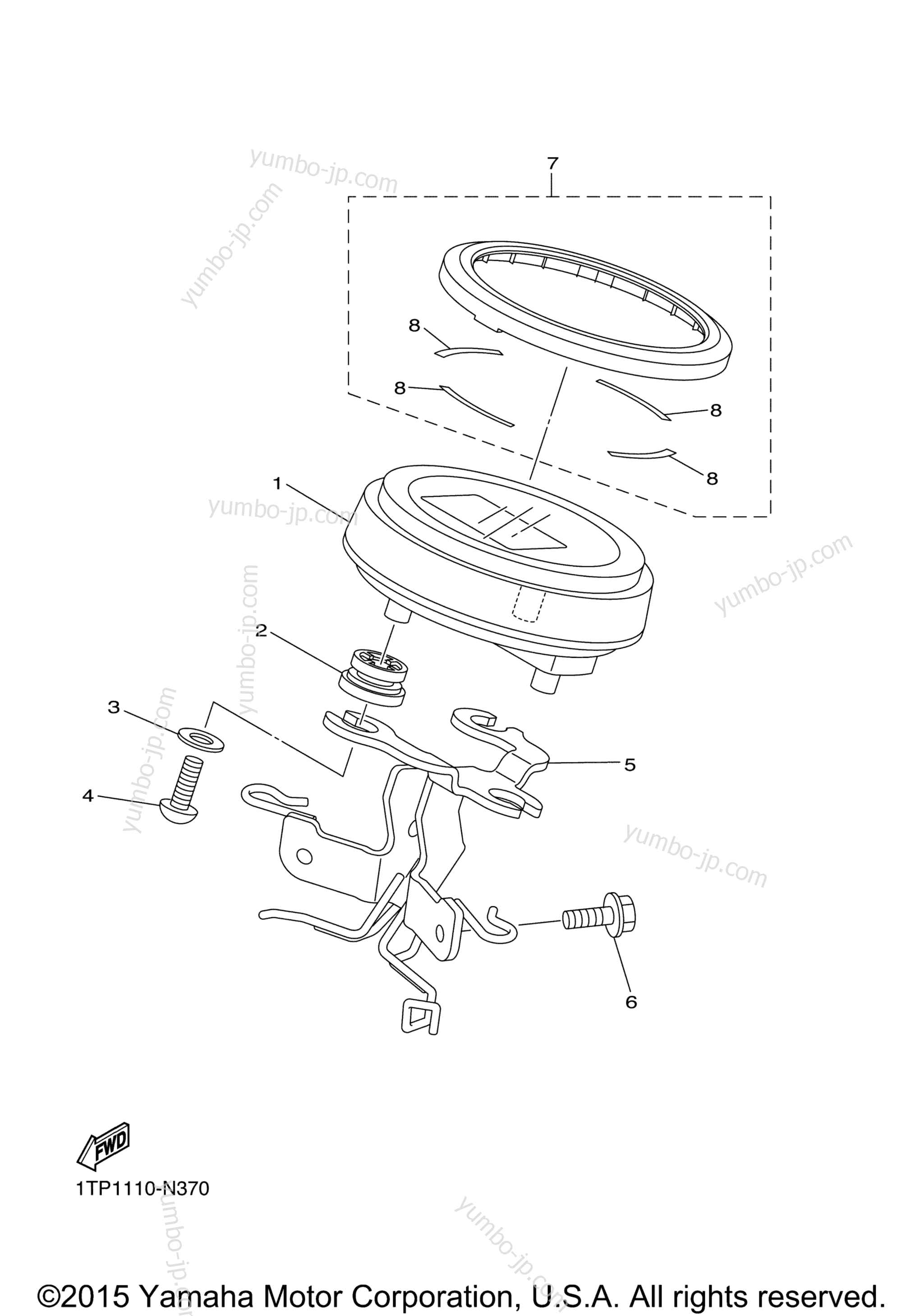 METER for motorcycles YAMAHA BOLT R SPEC (XVS95CGCR) CA 2016 year