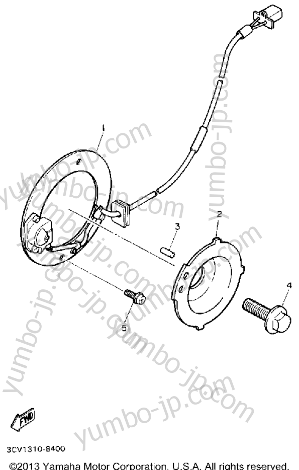 Pick Up Coil Governor for motorcycles YAMAHA FJ1200AC CA 1990 year