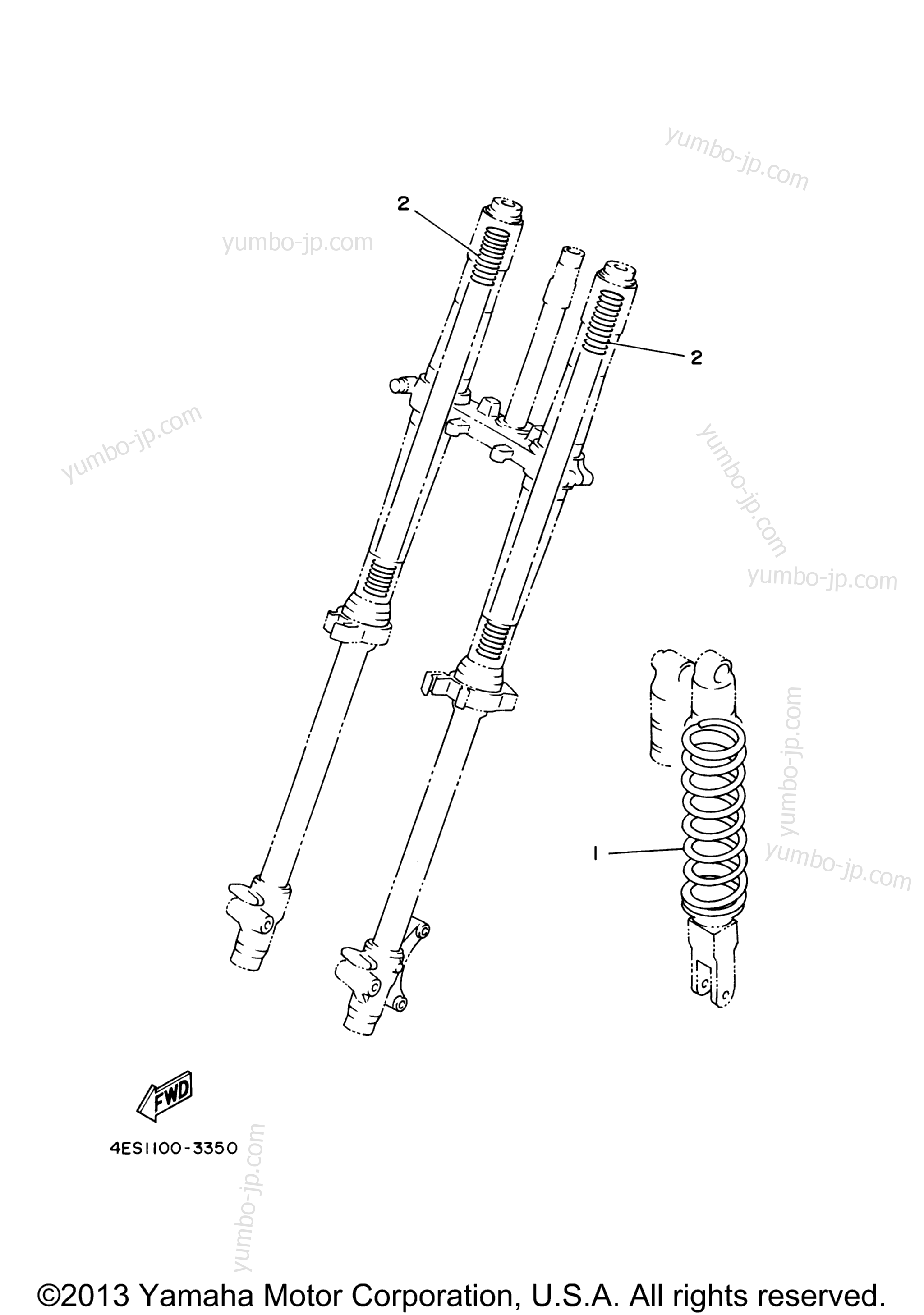 Alternate For Chassis for motorcycles YAMAHA YZ85 (YZ85B) 2012 year