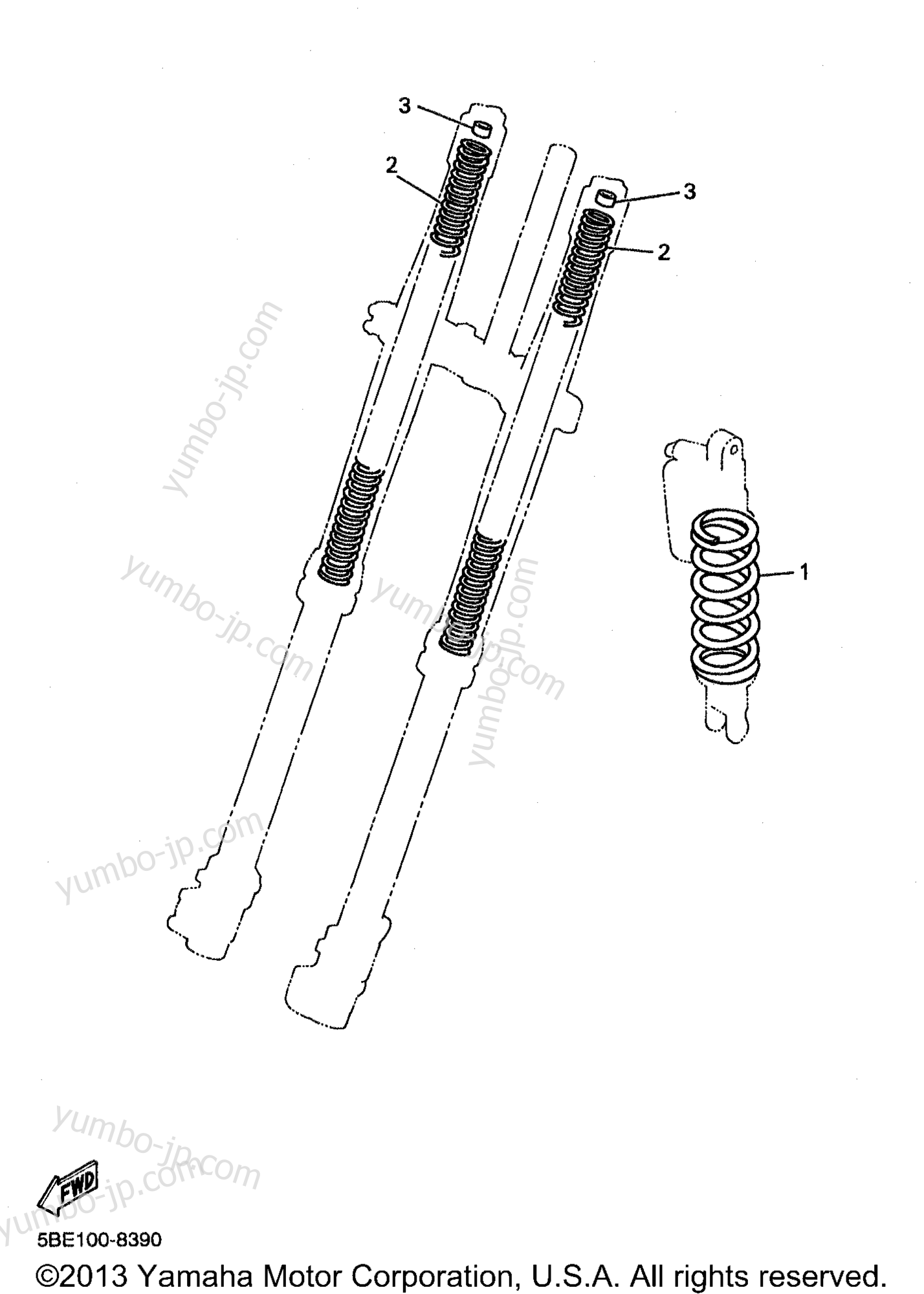 Alternate Chassis for motorcycles YAMAHA WR400F (WR400FK) 1998 year