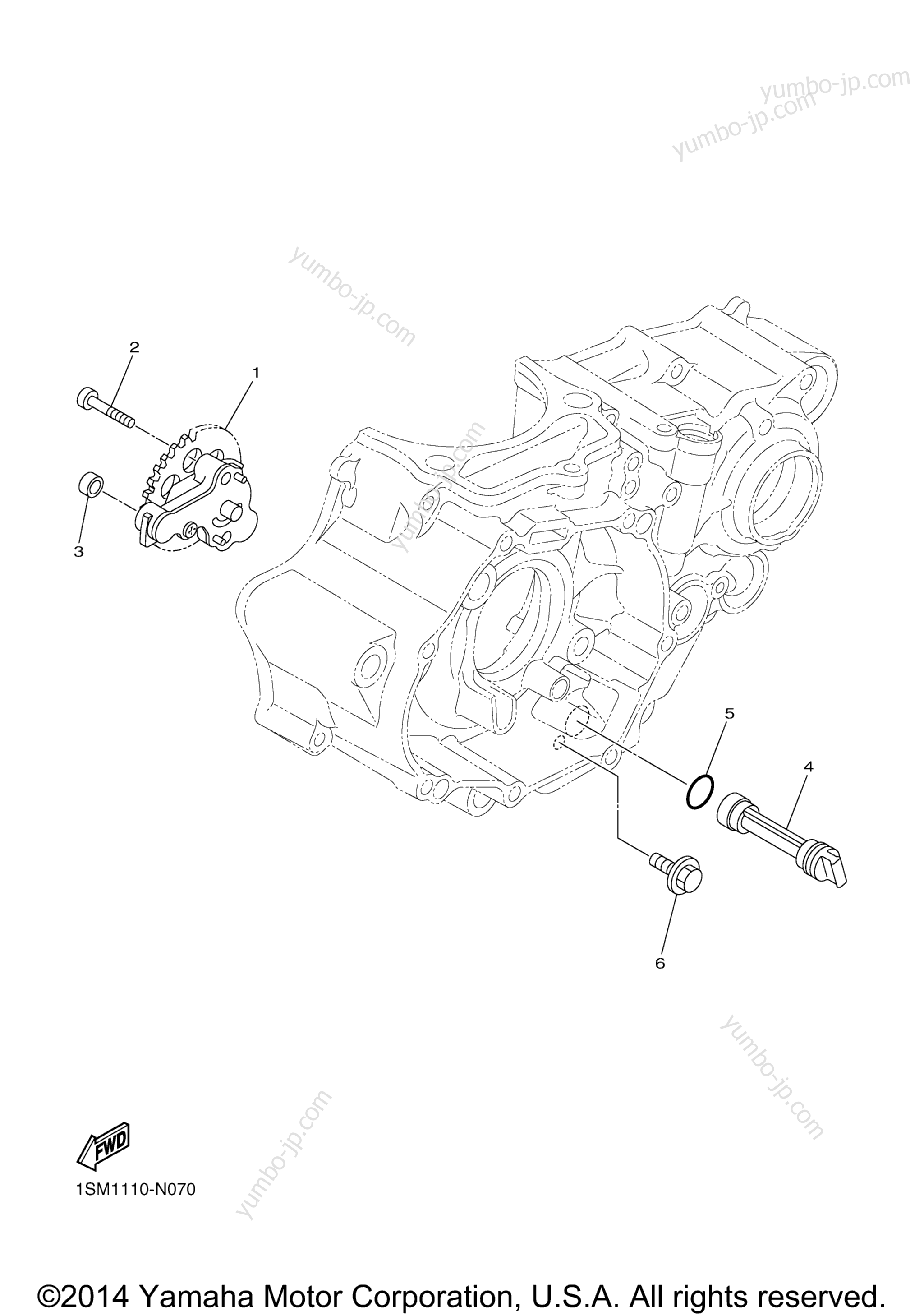 Масляный насос для мотоциклов YAMAHA YZ250FX (YZ250FXF) 2015 г.