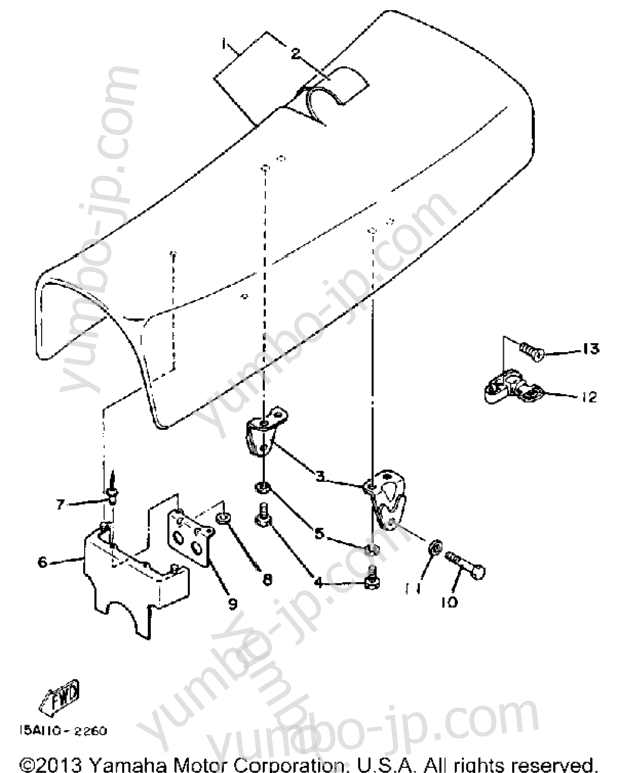 SEAT for motorcycles YAMAHA XT200J 1982 year