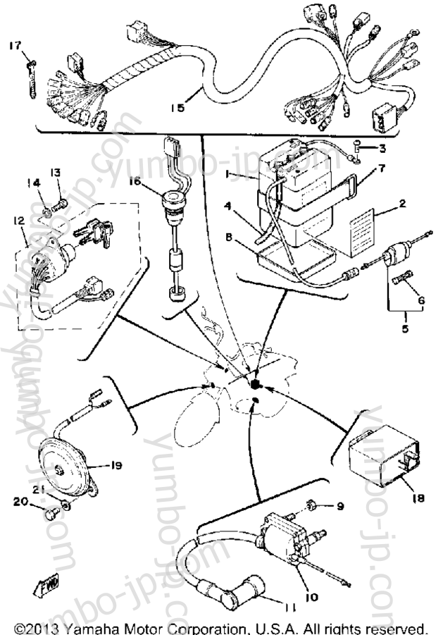 Electrical 1 Lb50pg для мотоциклов YAMAHA LB50PJ 1982 г.