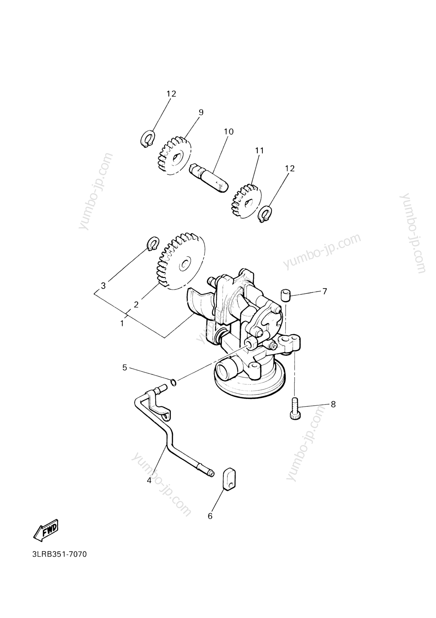 OIL PUMP for motorcycles YAMAHA V-MAX (VMX1200SC) CA 2004 year