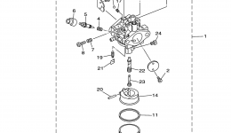 CARBURETOR for двигателя YAMAHA MZ360AAIL72007 year 