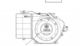 Emblem Label для двигателя YAMAHA MZ400KH2P62016 г. 