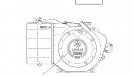 Emblem Label для двигателя YAMAHA MZ360KHID62015 г. 