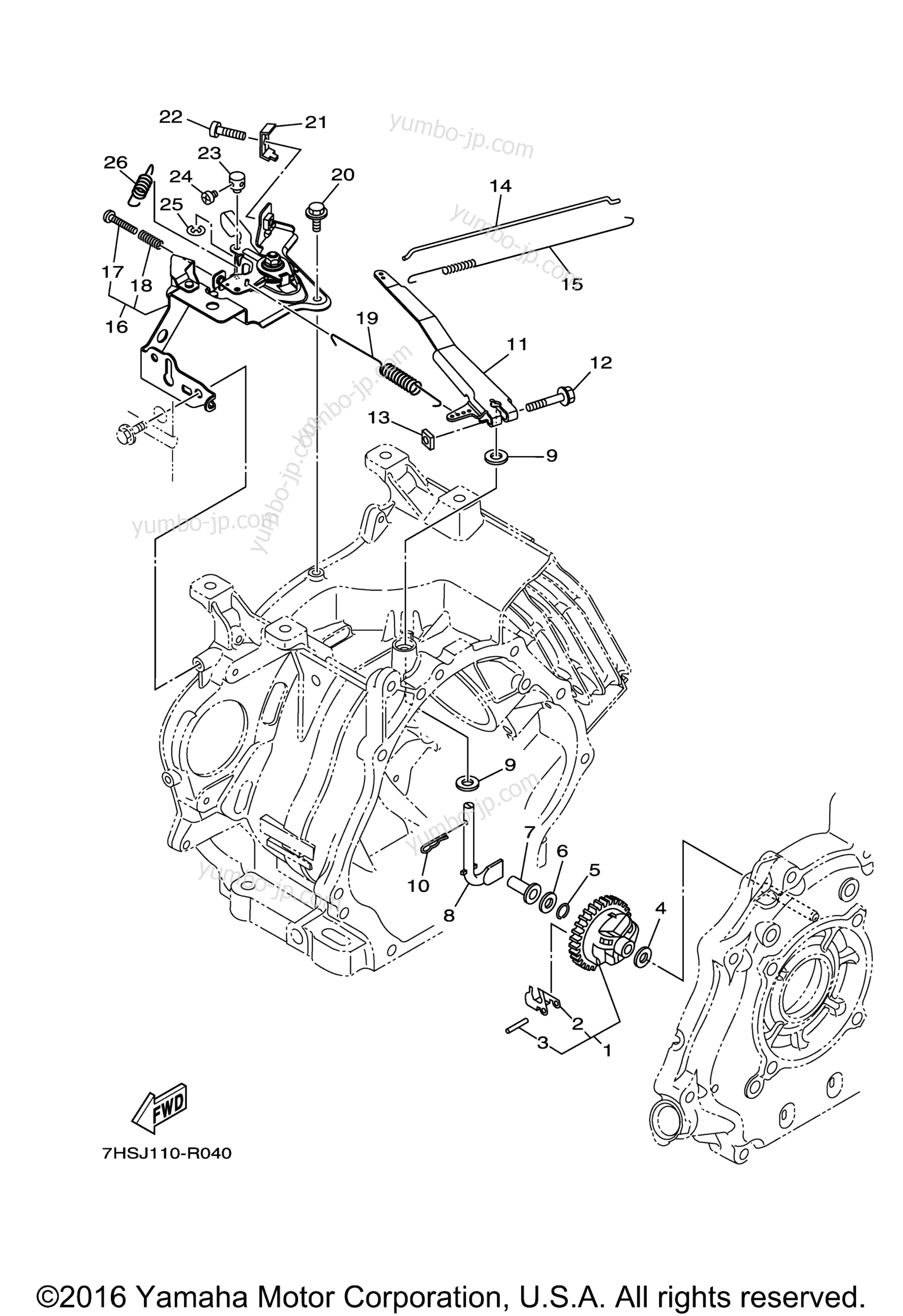 GOVERNOR для двигателей YAMAHA MX360AA6L6 2016 г.