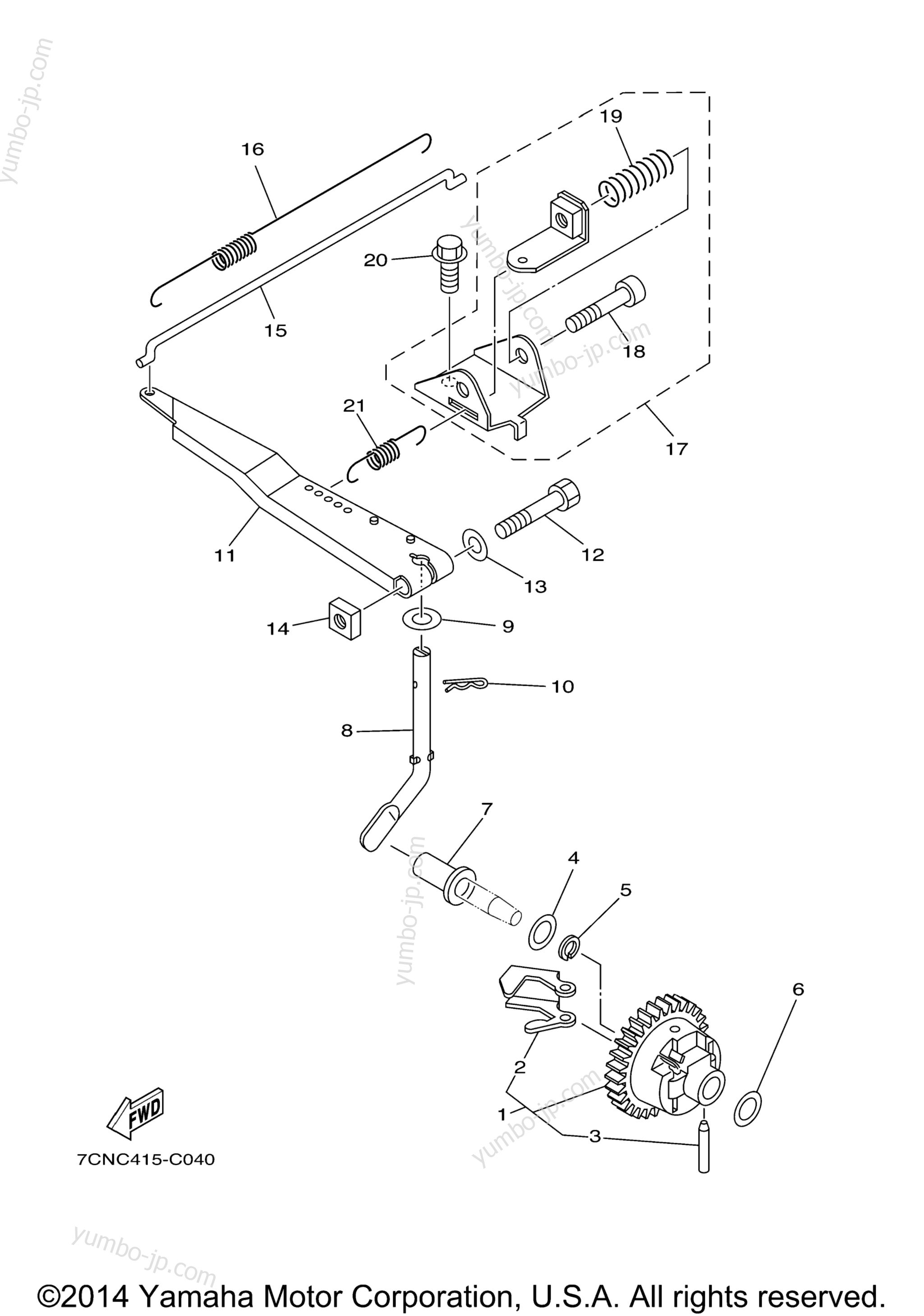 Governor 2 for multi purpose engines YAMAHA MZ200KHID6 2011 year