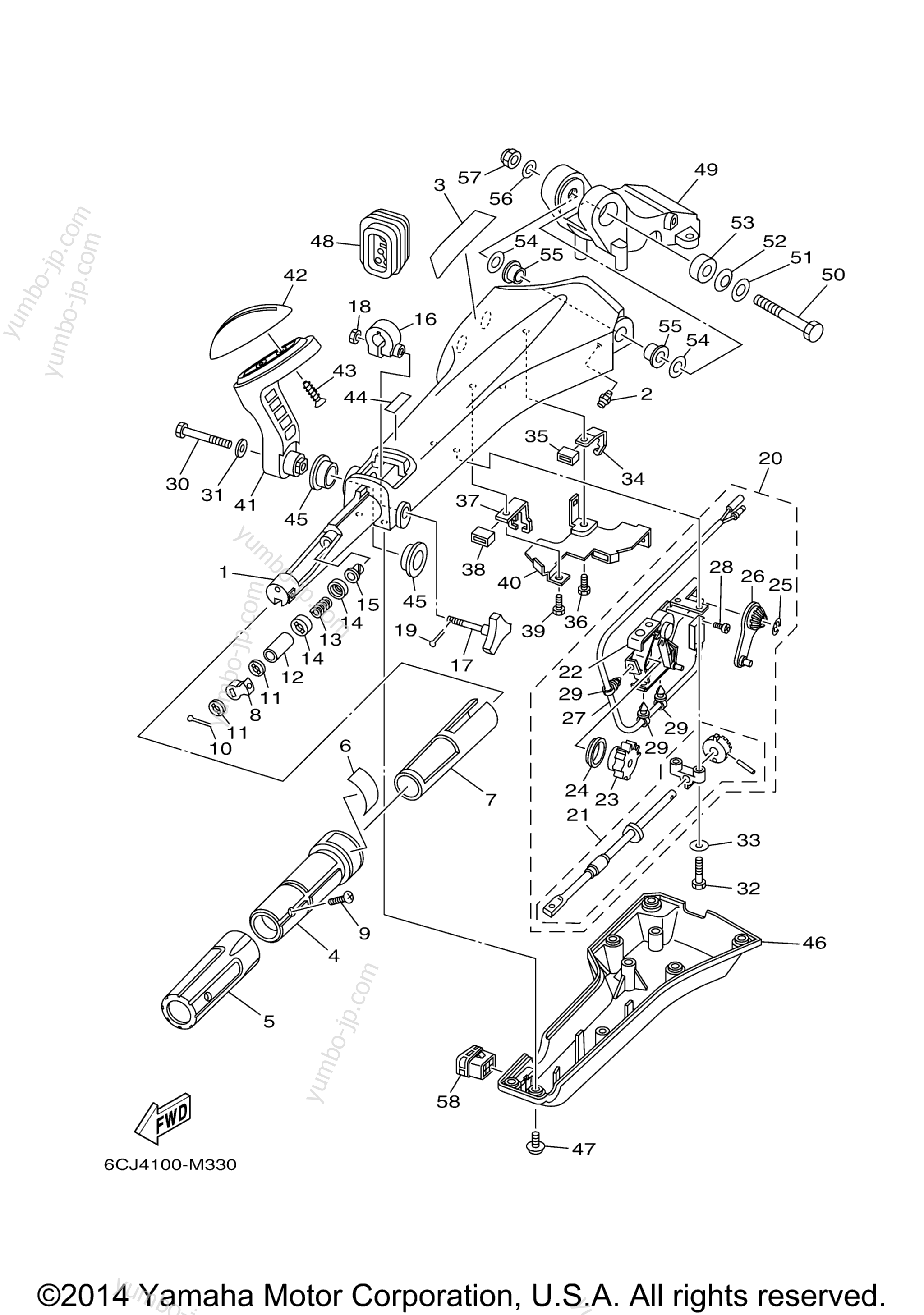 Optional Parts 1 для лодочных моторов YAMAHA F70LA (0113) 2006 г.