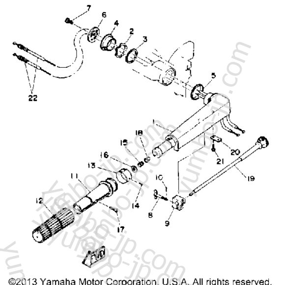 Steering для лодочных моторов YAMAHA 8MLHP 1991 г.