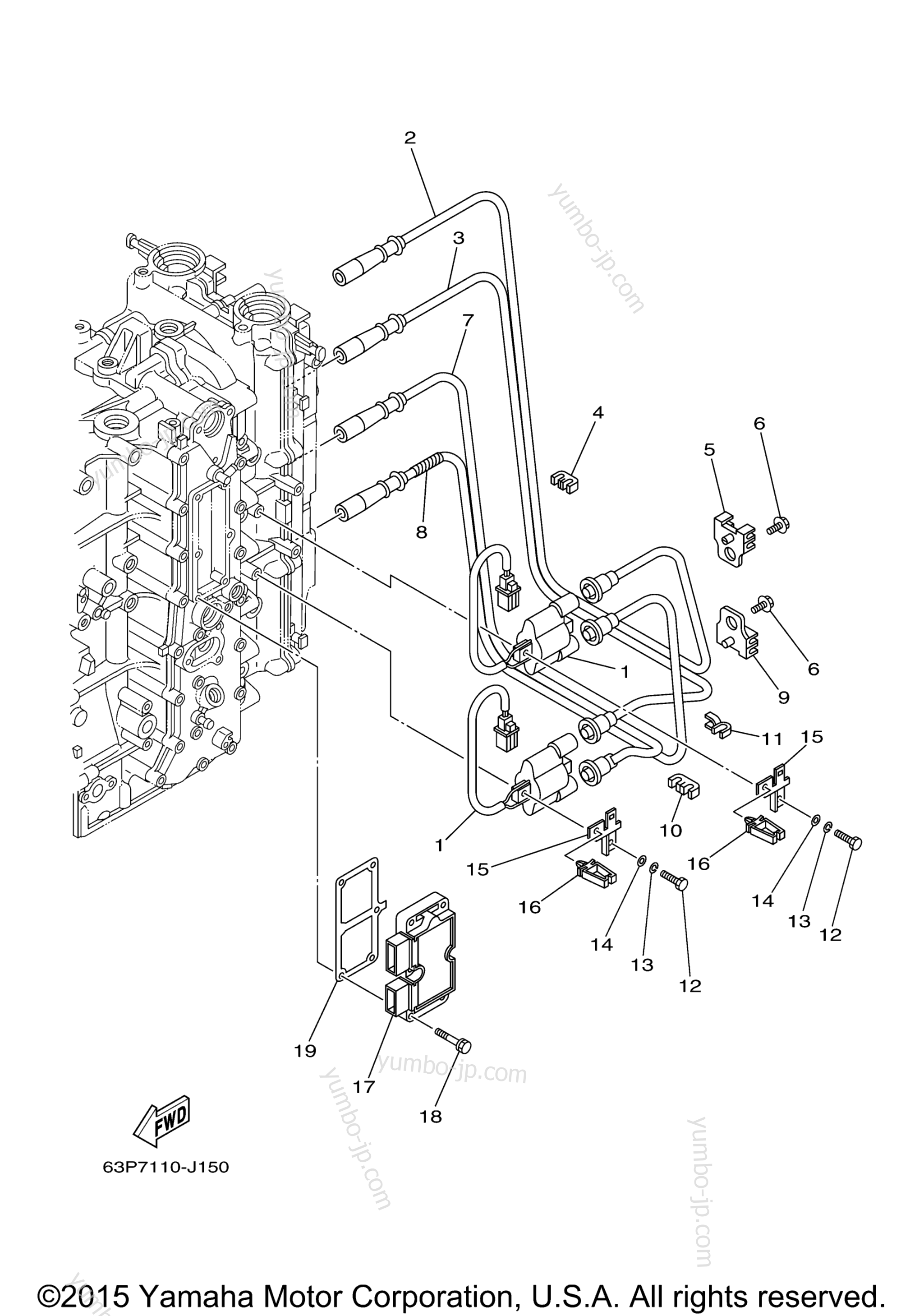 Electrical 1 для лодочных моторов YAMAHA LF150TXR_0 (0411) 2006 г.