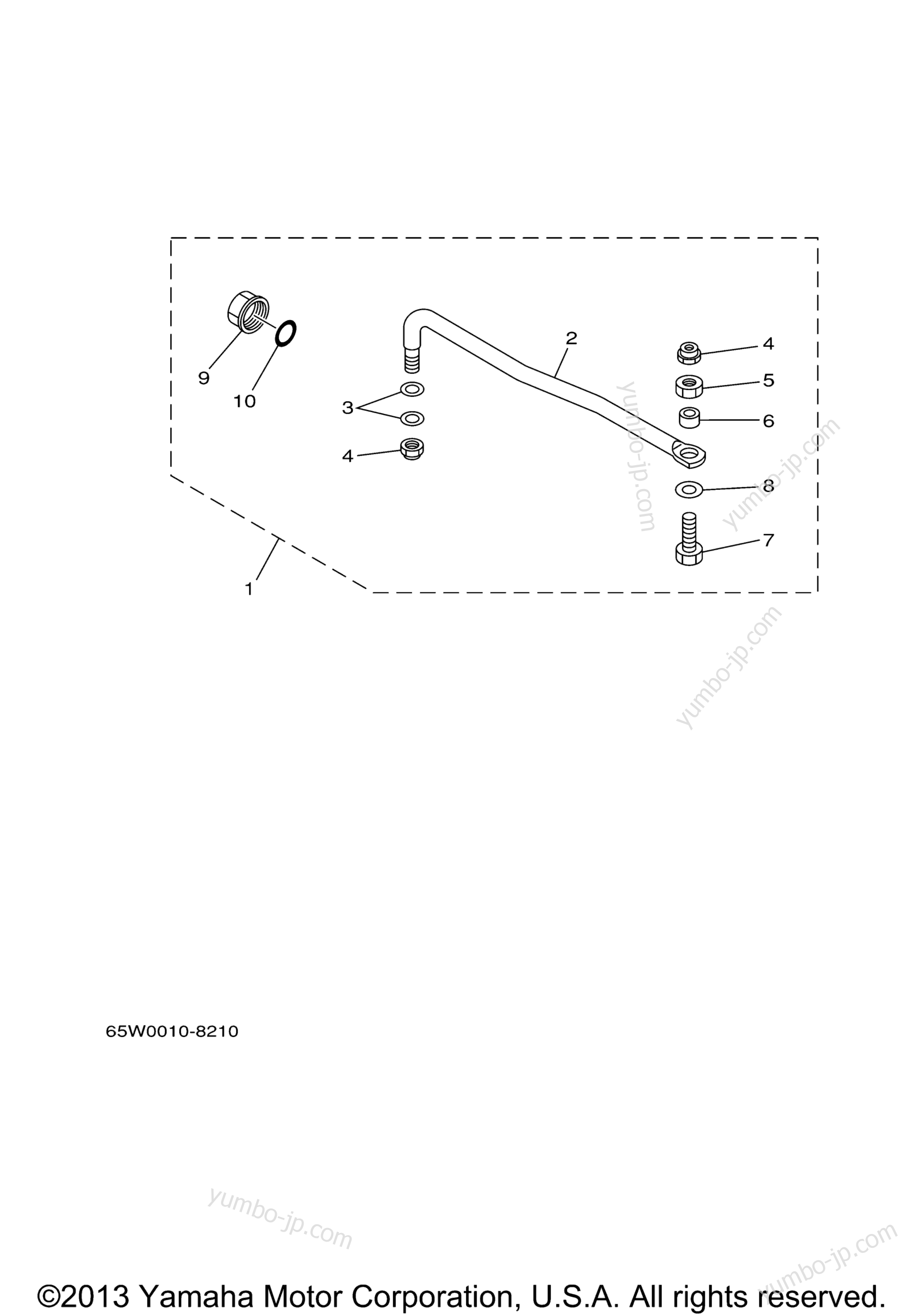 Steering Guide для лодочных моторов YAMAHA F50TLR (0509) 2006 г.