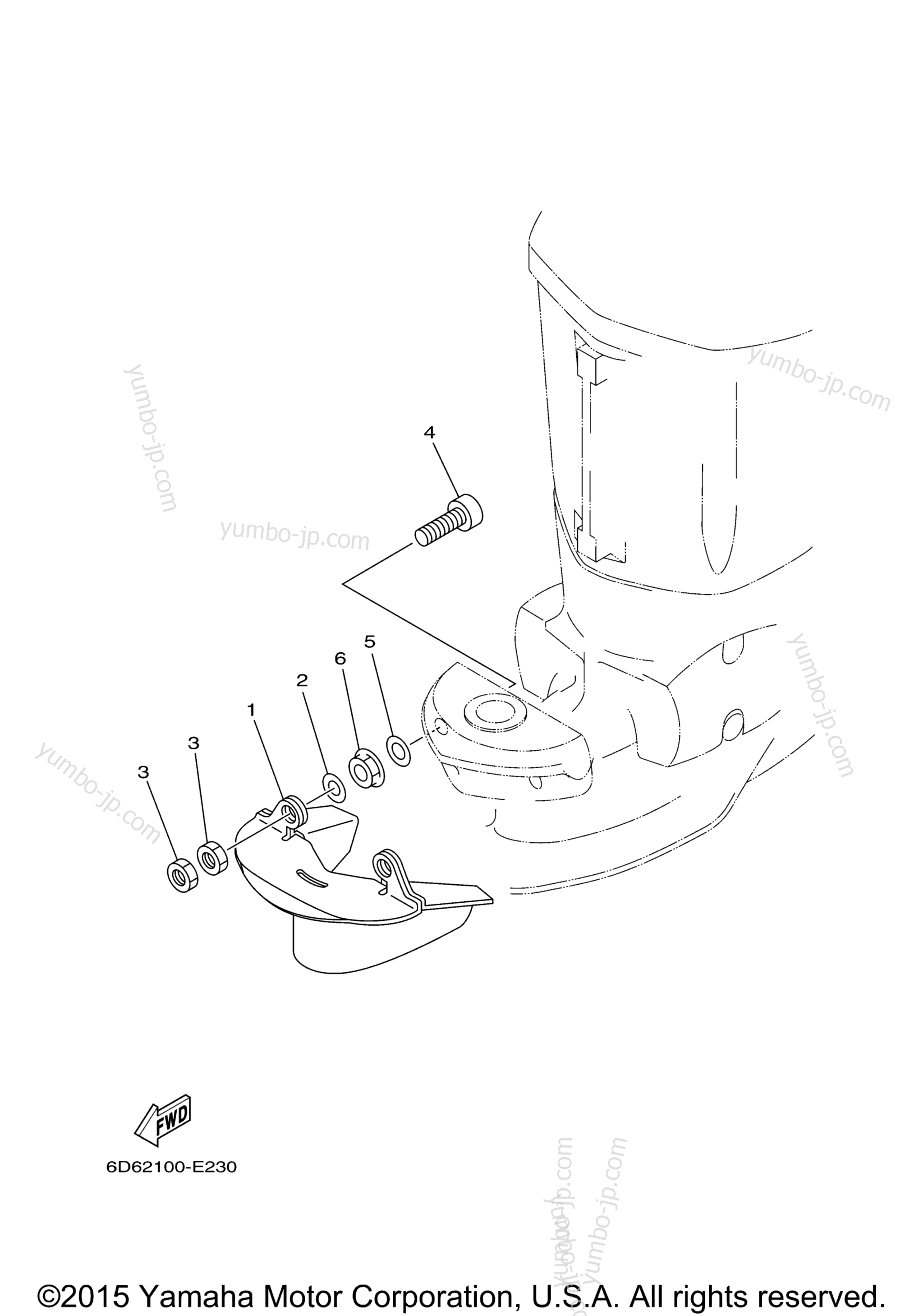 OPTIONAL PARTS for outboards YAMAHA F90TJR (0509) 2006 year