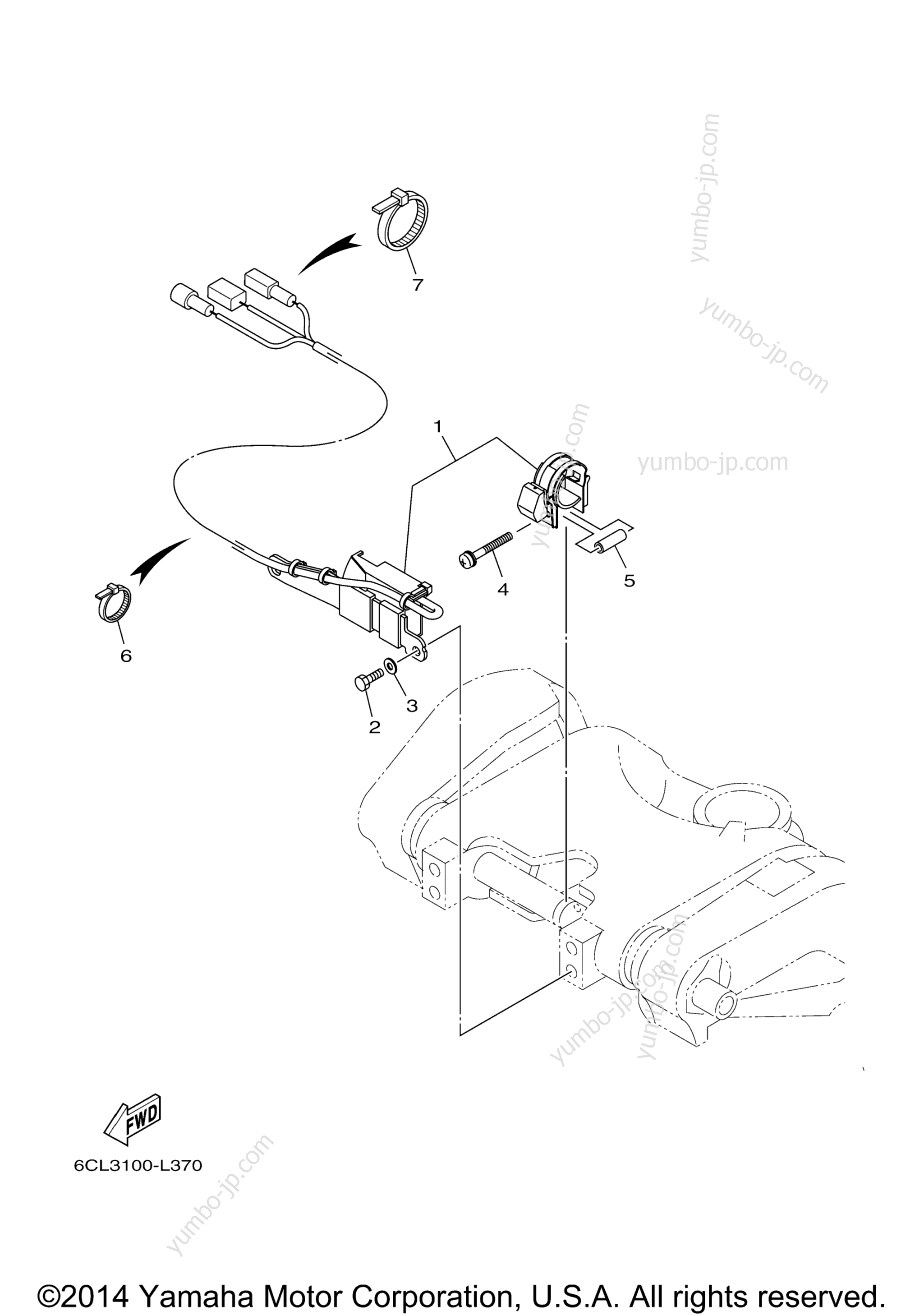 Optional Parts 2 for outboards YAMAHA LF300UCA (0113) 2006 year