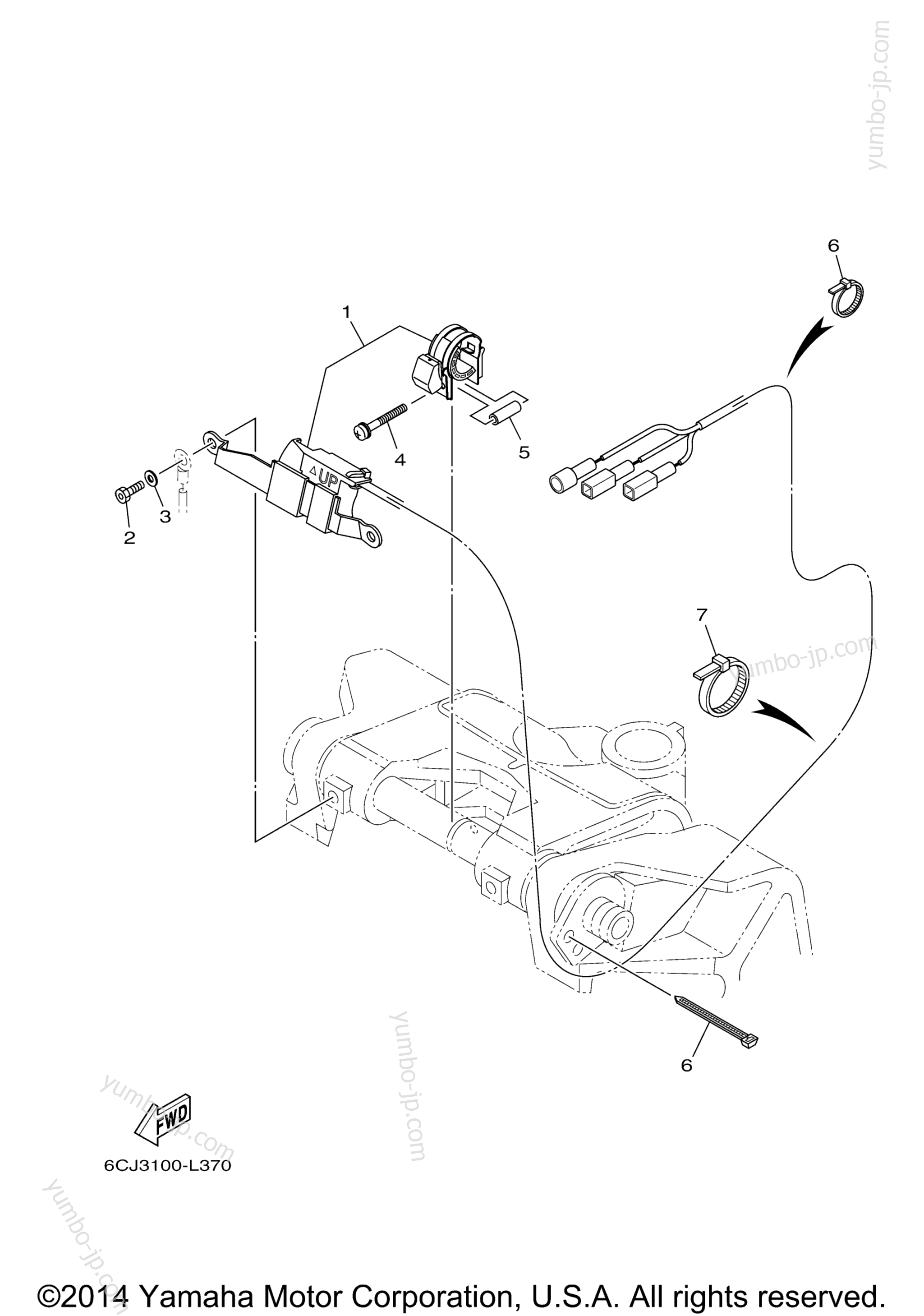 Optional Parts 6 for outboards YAMAHA F70LA (0113) 2006 year