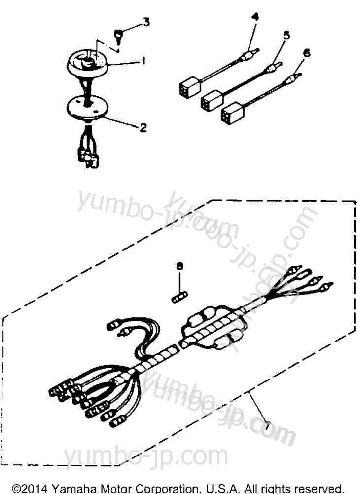 Optional Parts Lead Wires - Accessories для лодочных моторов YAMAHA L250TXRR 1993 г.