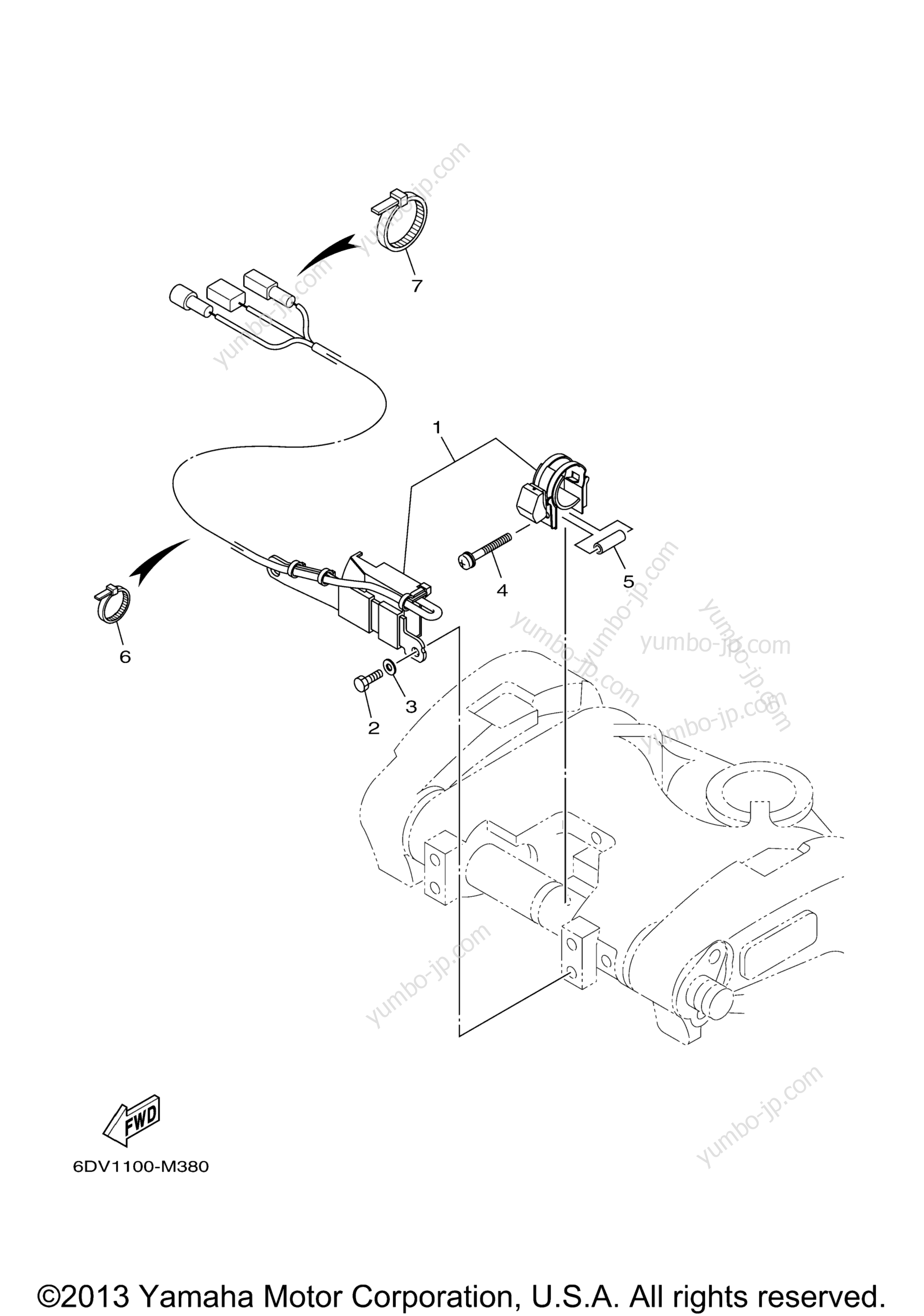 Optional Parts 3 for outboards YAMAHA F200XCA (0213) 2006 year