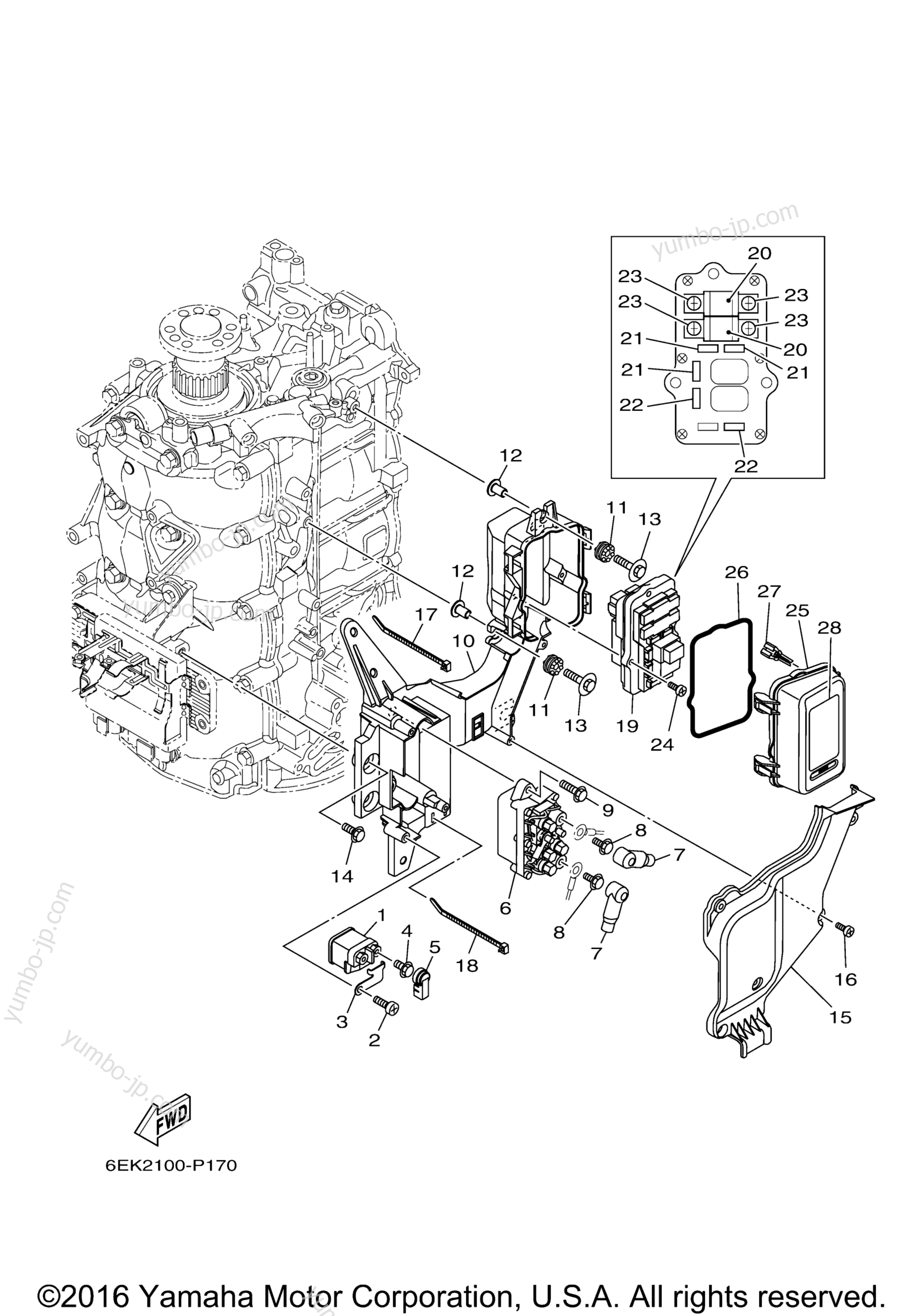 Electrical 2 для лодочных моторов YAMAHA LF115XB (0116) 2006 г.