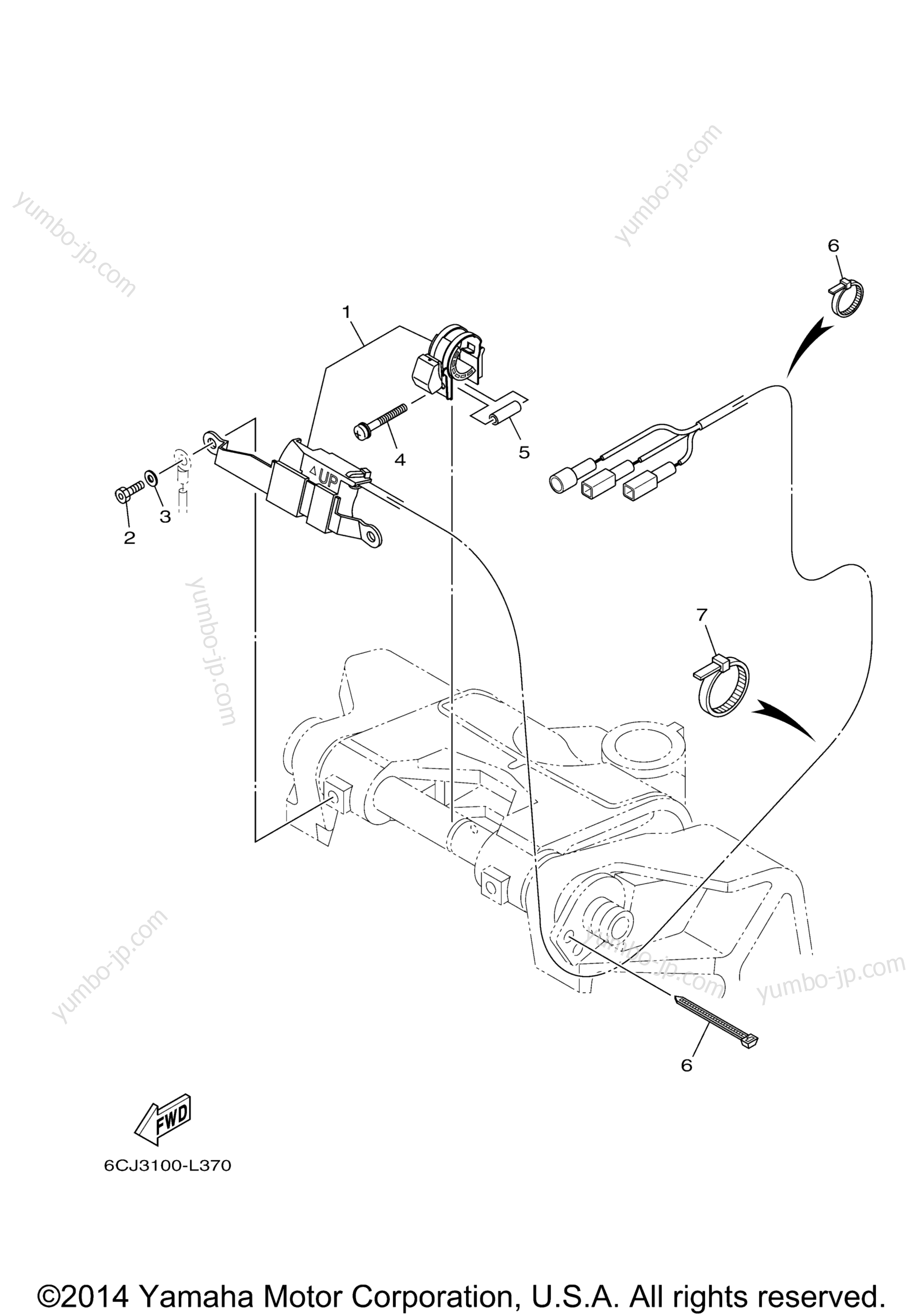 Optional Parts 6 for outboards YAMAHA F70LA (0114) 2006 year