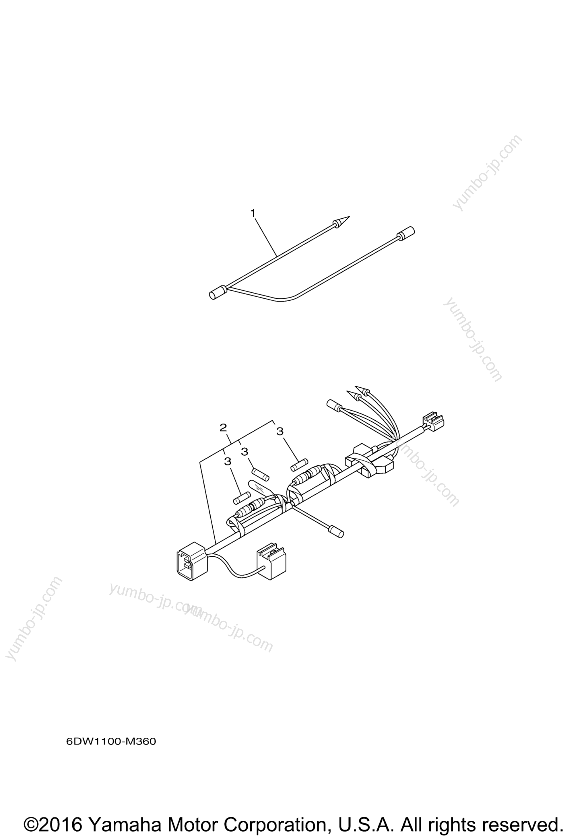 Optional Parts 1 for outboards YAMAHA LF200XCA (0116) 2006 year