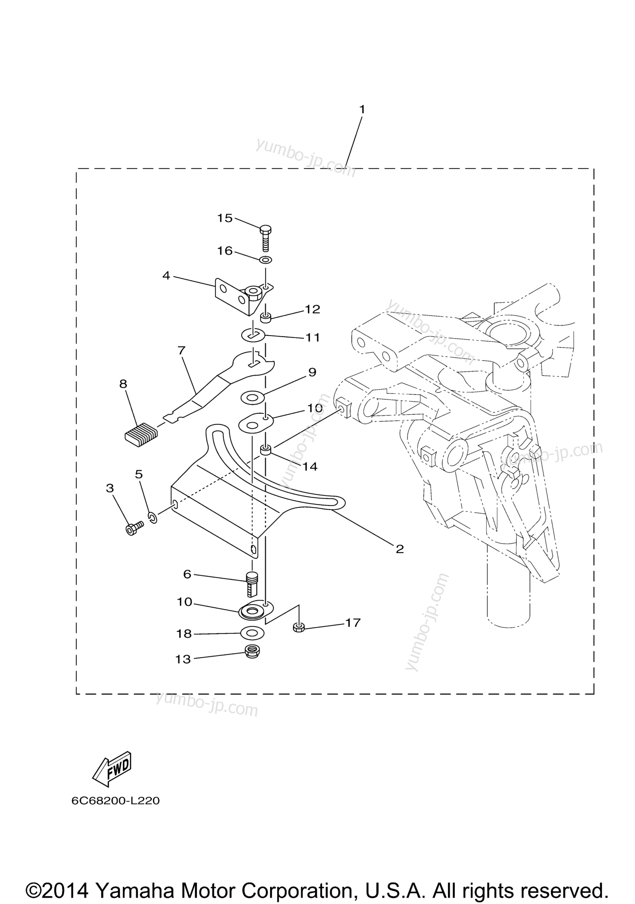 Optional Parts 4 for outboards YAMAHA F70LA (0113) 2006 year